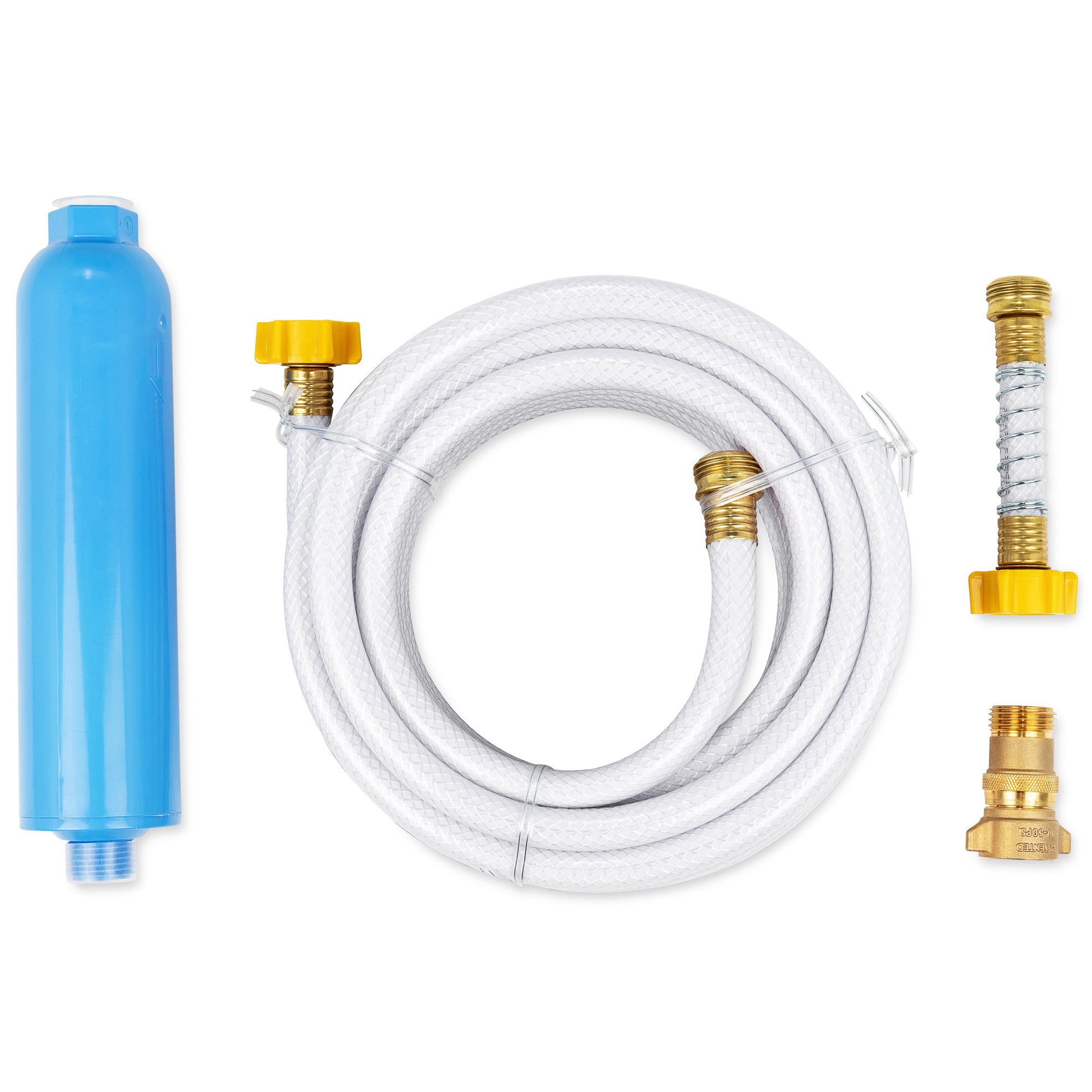 Camco 40010 Marine RV Camper Trailer Fresh Water Hose and Filter Filtration Kit - VMInnovations