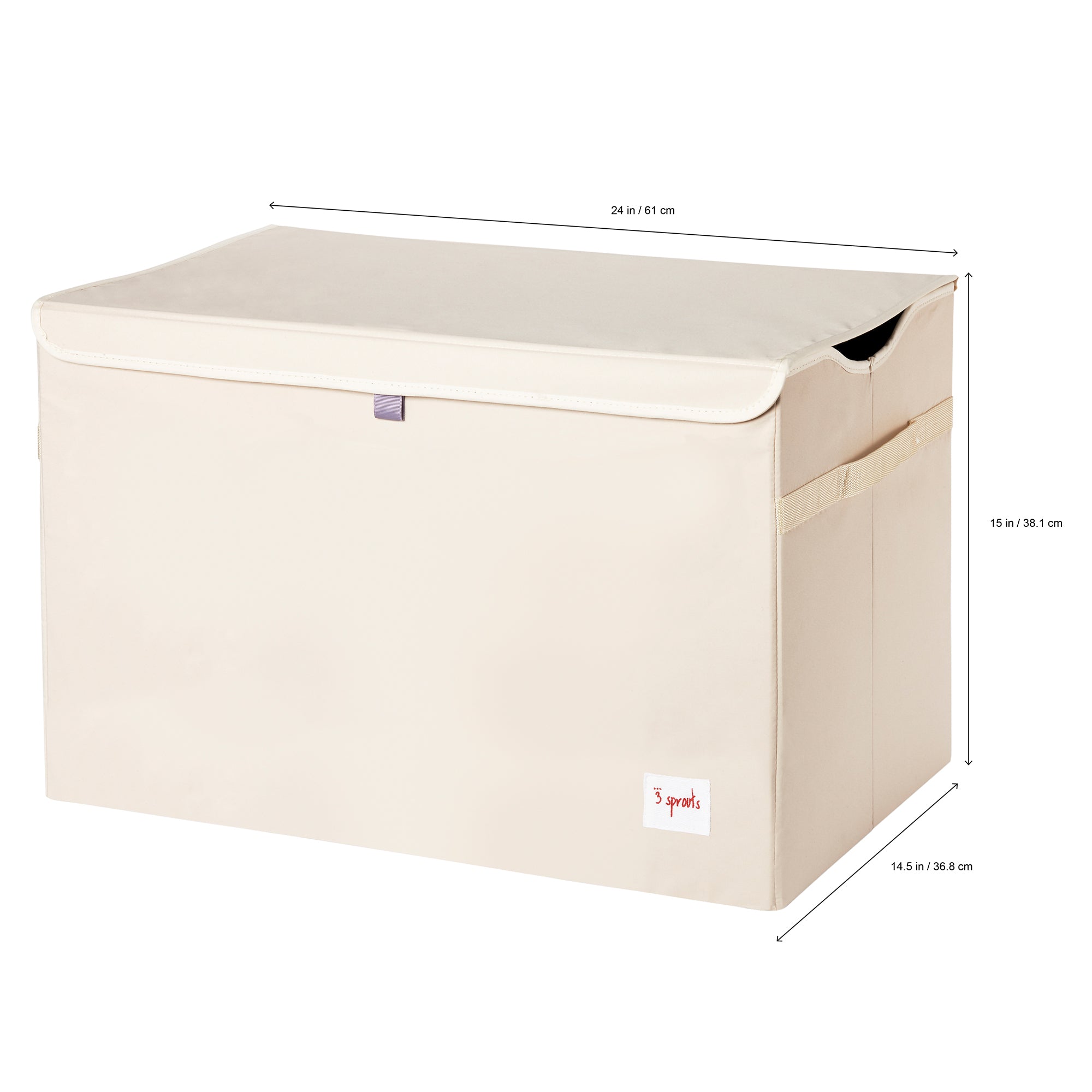 3 Sprouts UTCCRO Collapsible Toy Chest Storage Bin for Kids Playroom, Crocodile