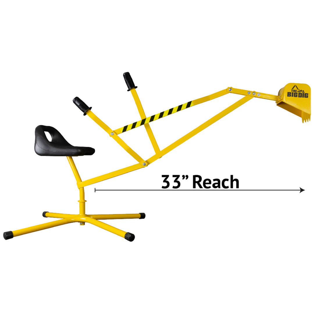Big Dig 100-1 Sandbox Digger Excavator Crane with 360 Degree Rotation (2 Pack) - VMInnovations