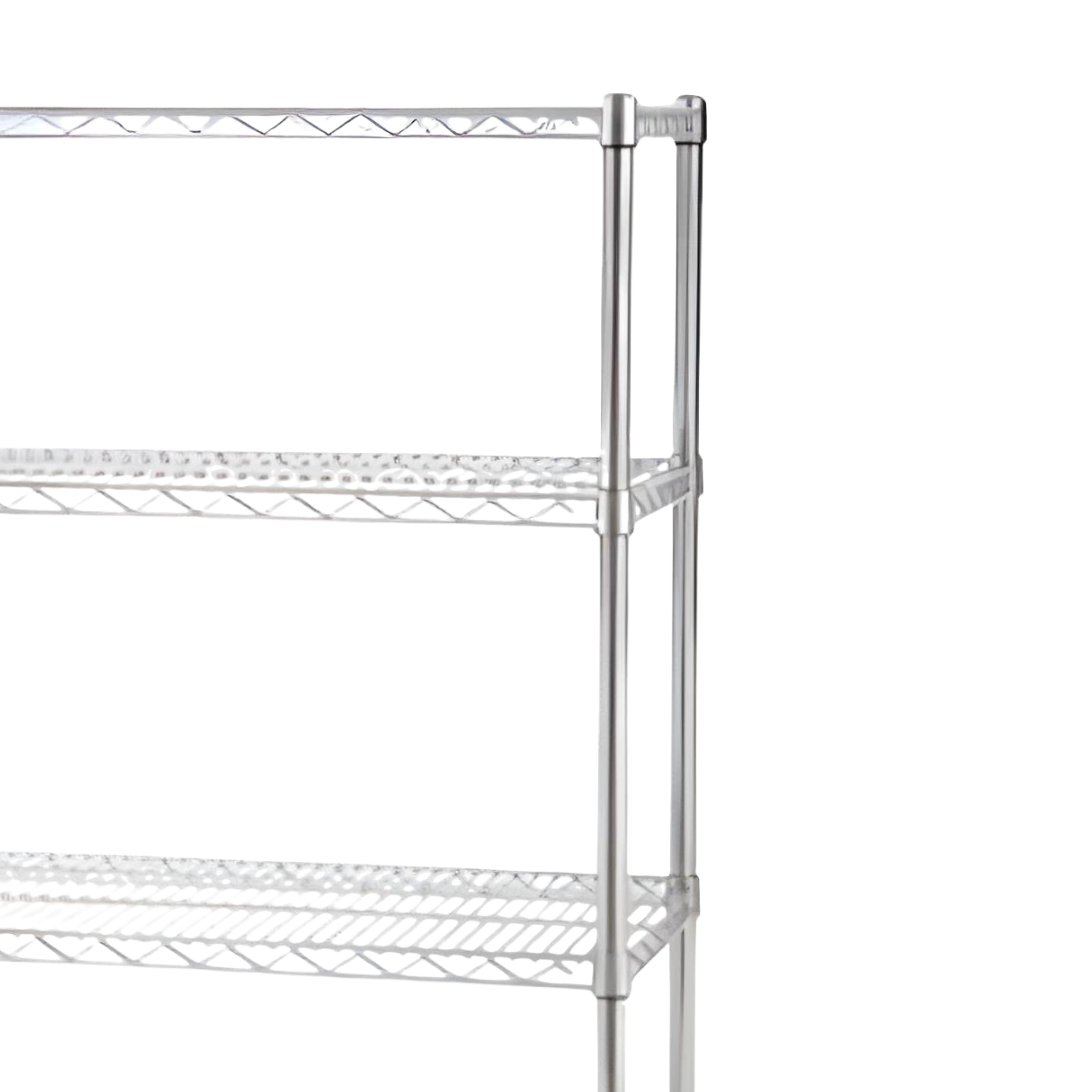 SafeRacks 18 x 36 x 72" 5 Tier Steel Wire Storage Shelving Rack w/Wheels, Silver - VMInnovations