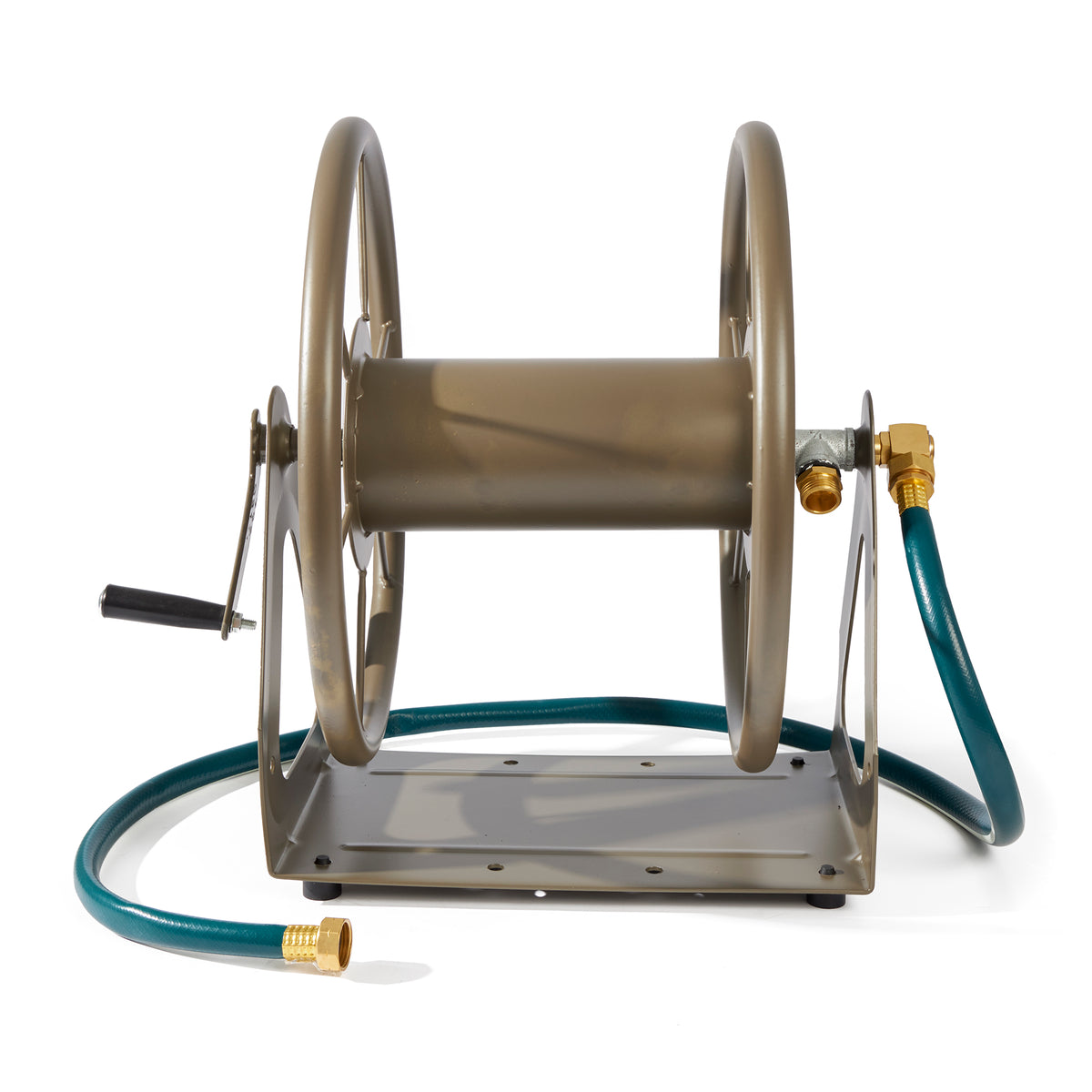 Liberty Garden Versatile Wall/Floor Mounted Home Outside Water Hose Reel (Used)