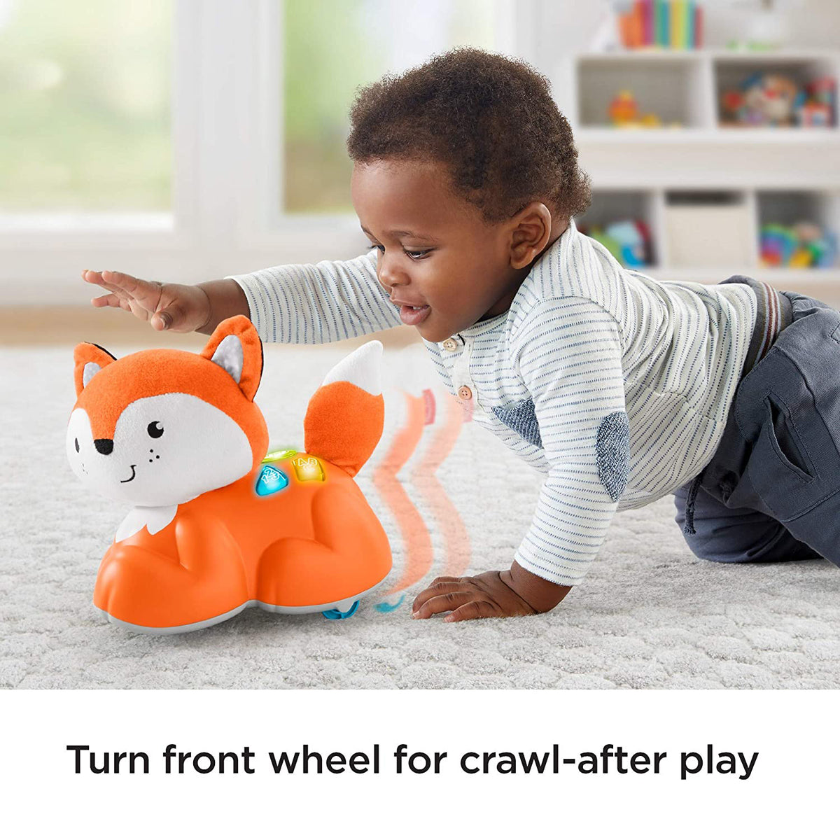 Fisher Price Crawl After Learning Fox with Lights & Sounds for Infant to Toddler - VMInnovations
