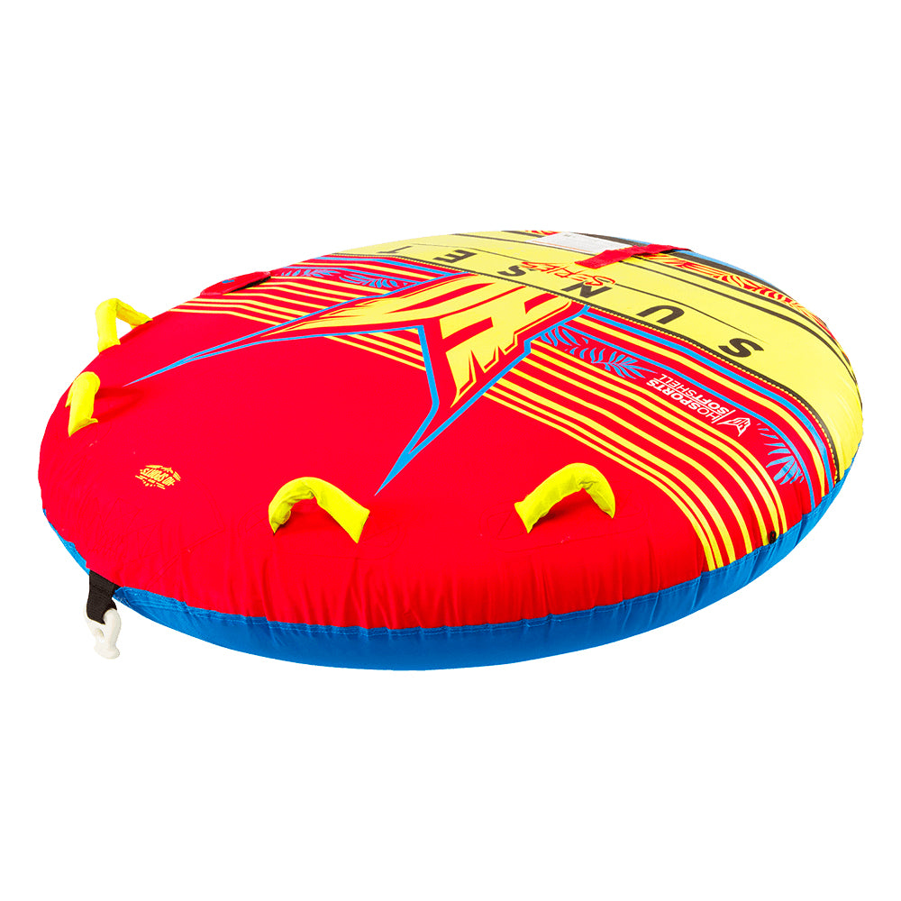 HO Sports Sunset 2 Multi-Directional Ride-On Towable Tube for 2 People(Open Box)