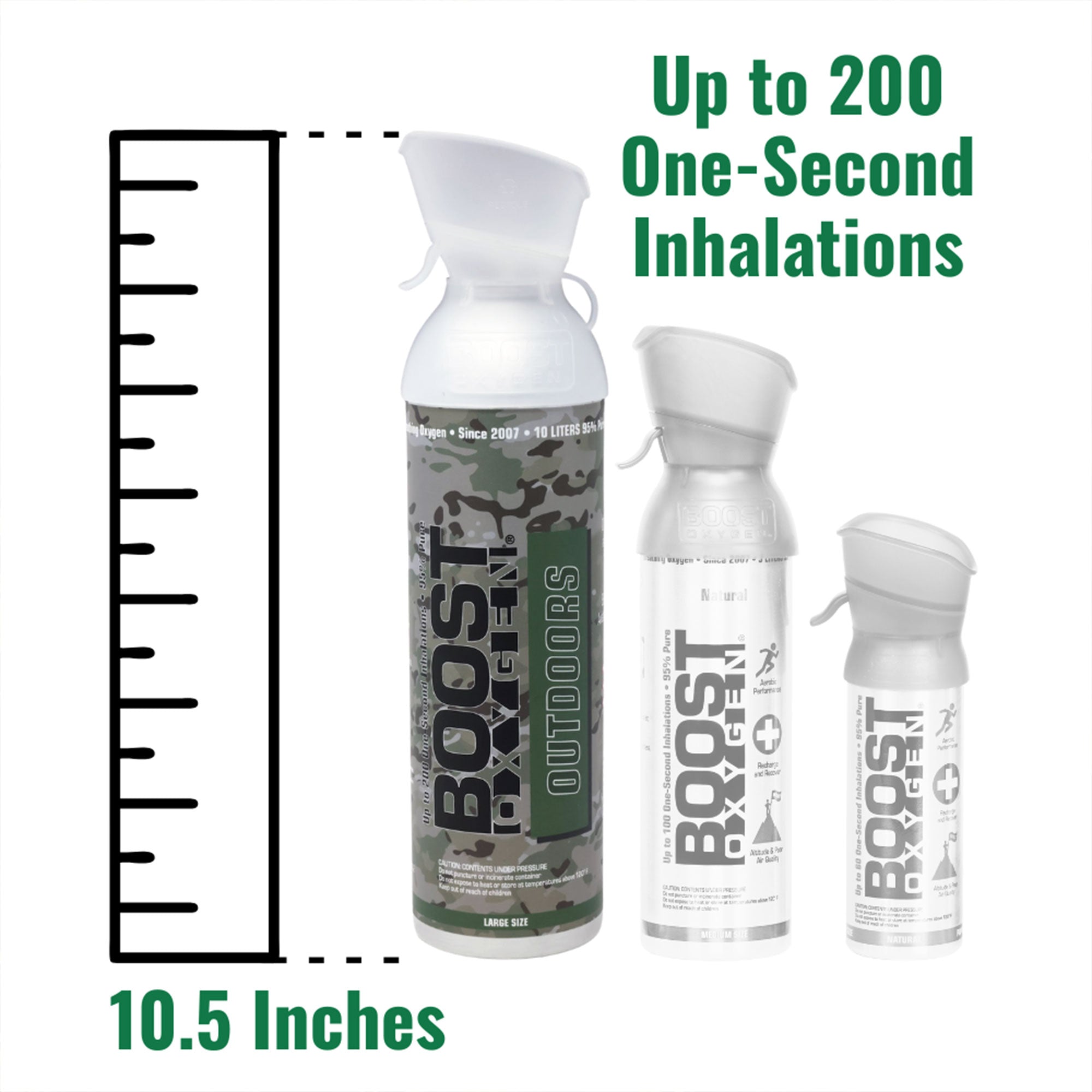 Large 10L Boost Oxygen Outdoors Natural Portable Pure Canned Oxygen, Flavorless