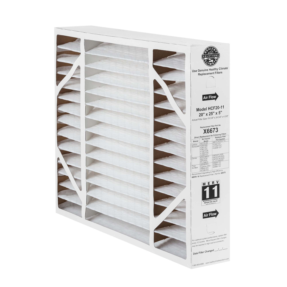 Lennox X6673 Healthy Climate Air Purifier 20x25x5 Inch MERV 11 Filter (Open Box)