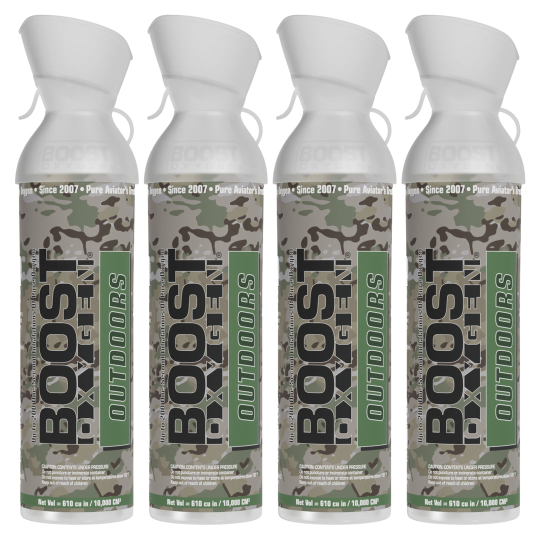 Boost Oxygen Large OUTDOORS Natural Aroma 10 Liter Canister for Support, 4 Pack - VMInnovations