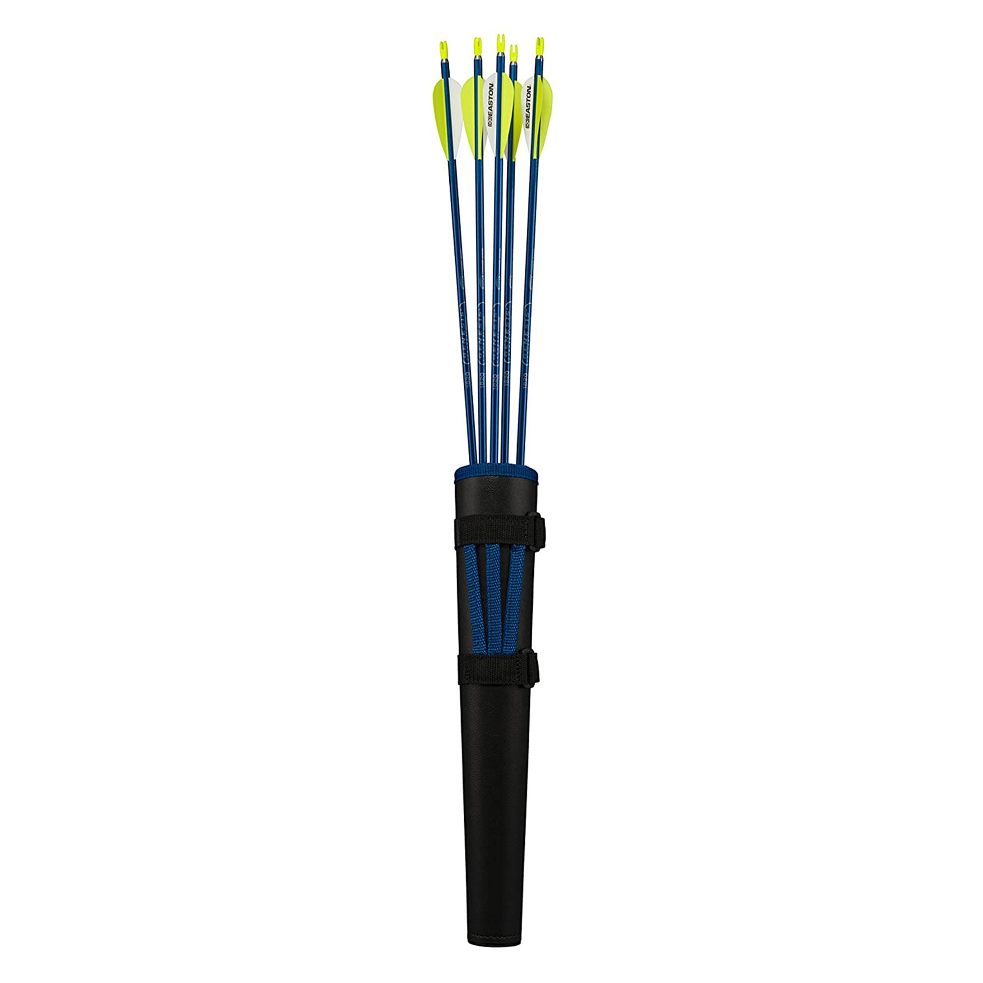 Genesis Mini, Youth Compound Bow & Arrow Kit with Quiver, Draw Hand-Right, Blue - VMInnovations