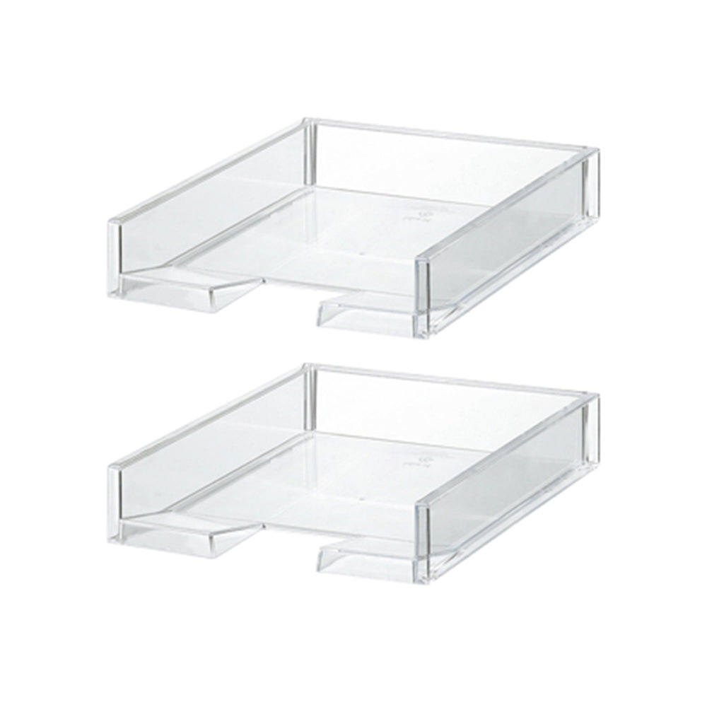 Like-It MX-18 Clear Easy Access Polystyrene Customizable Organizer (2 Pack)
