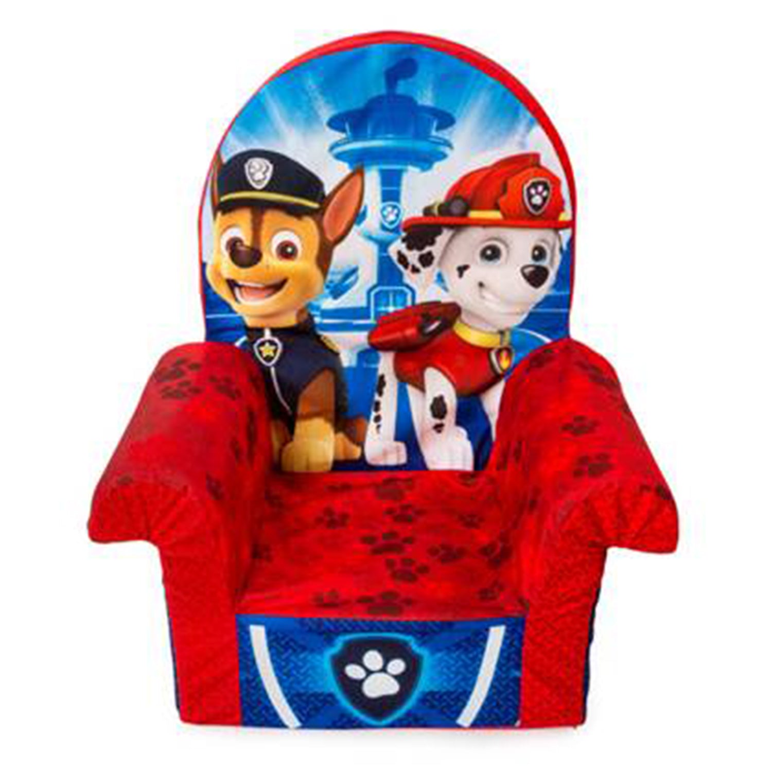 Paw Patrol Marshmallow Furniture Foam Toddler Kid's Chair, Chase & Marshall
