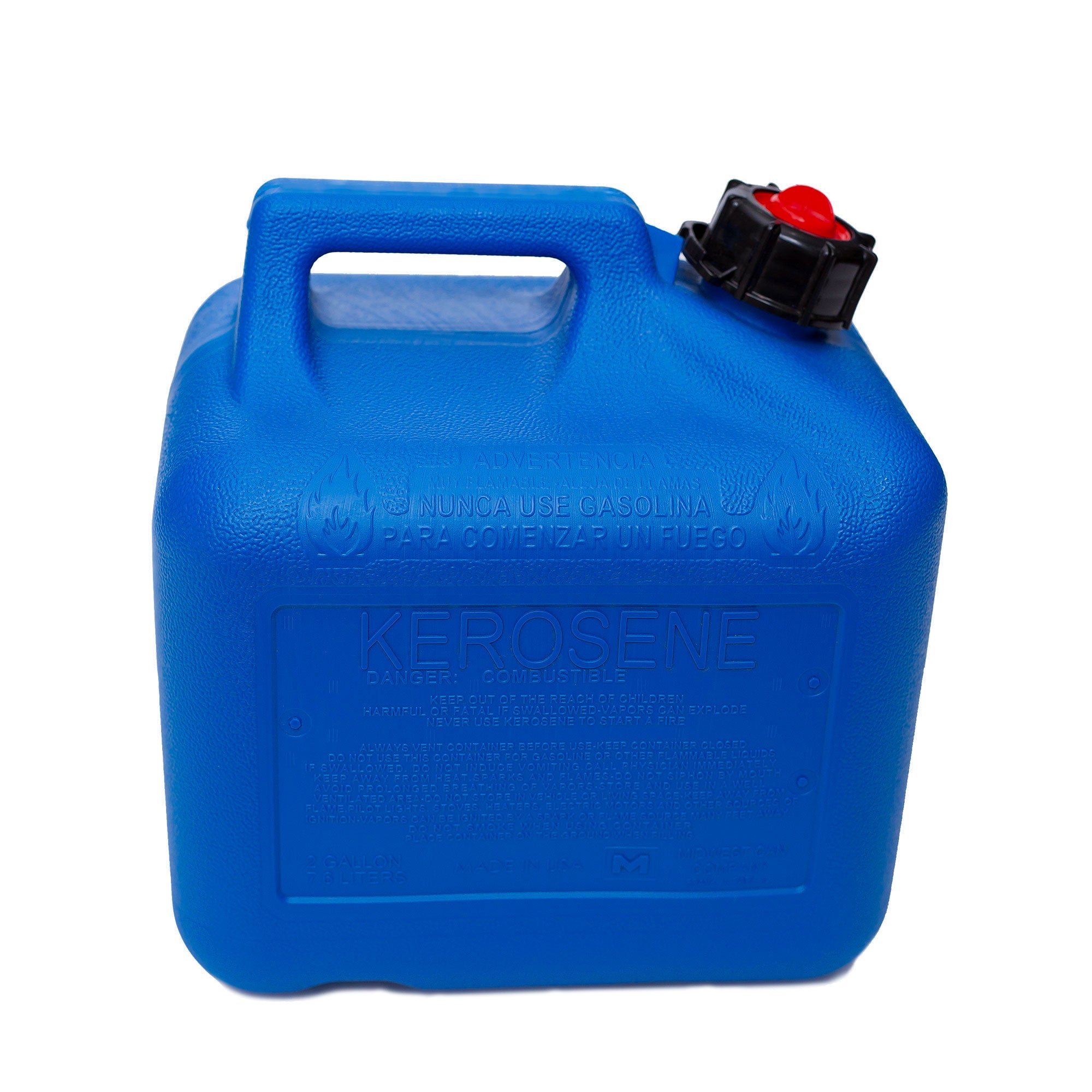 Midwest Can Company 2 Gallon Kerosene Gas Can Container with Spout (Open Box)