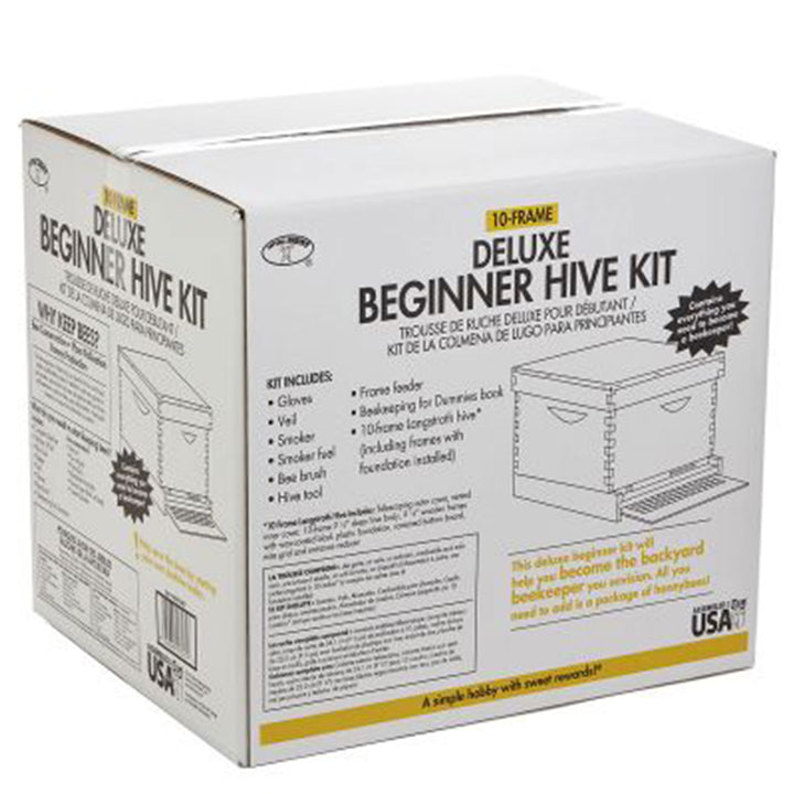 Little Giant 10 Frame Medium Honey Super Beehive Brood Body Wooden Keepsake Box - VMInnovations