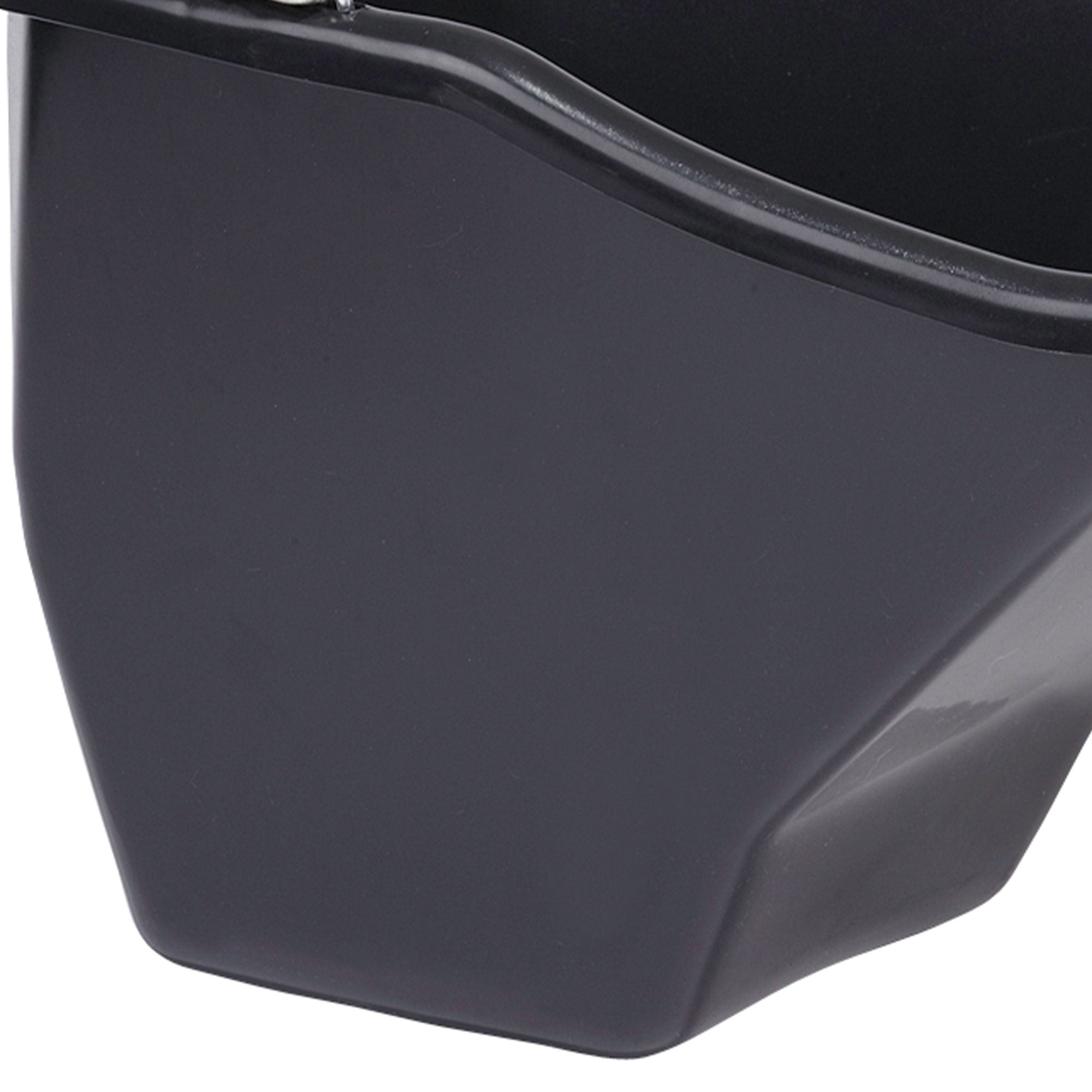 Little Giant 10-Quart Durable Plastic Flat Back Livestock Feed Bucket, Black - VMInnovations