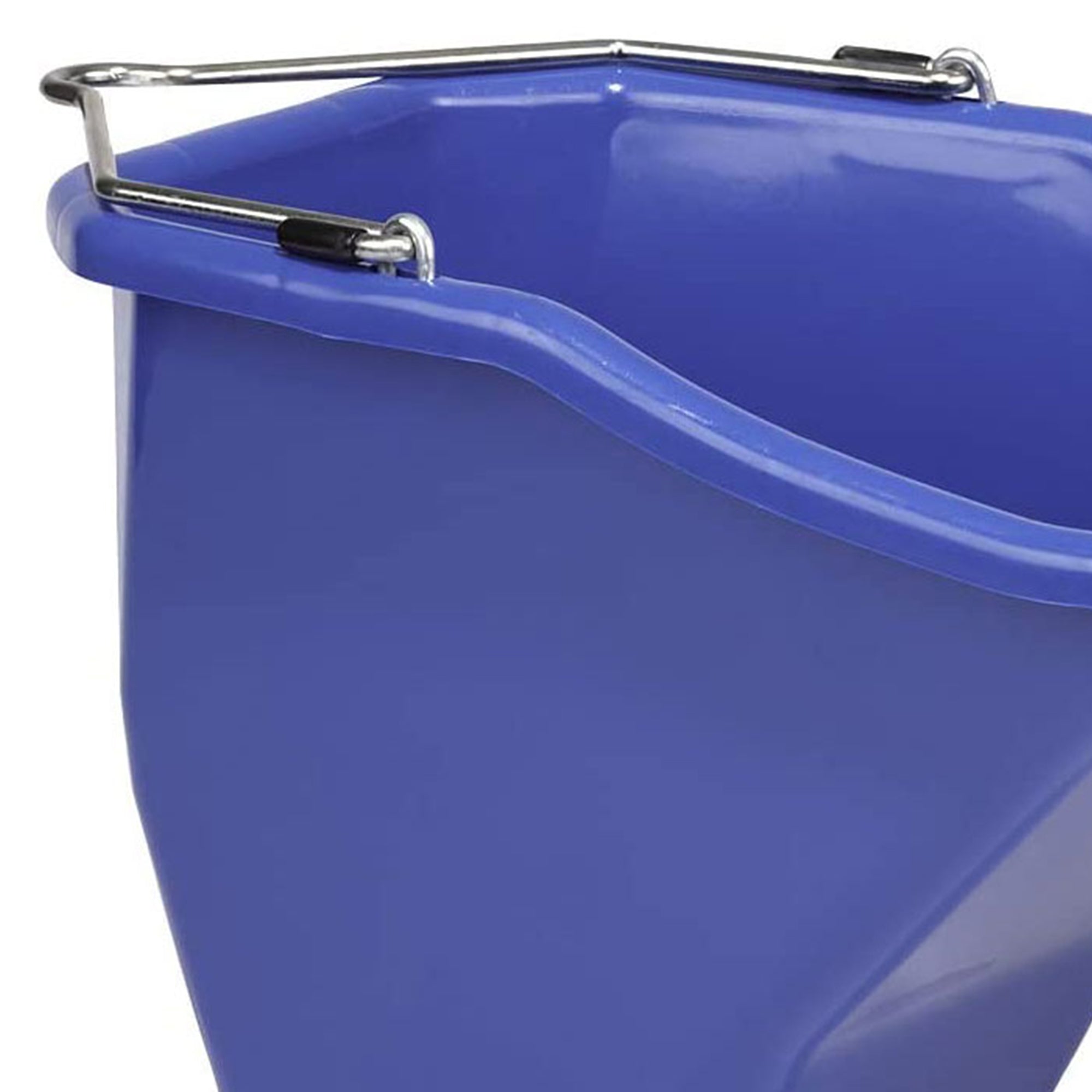 Little Giant 20-Quart Durable Plastic Flat Back Livestock Feed Bucket, Blue - VMInnovations
