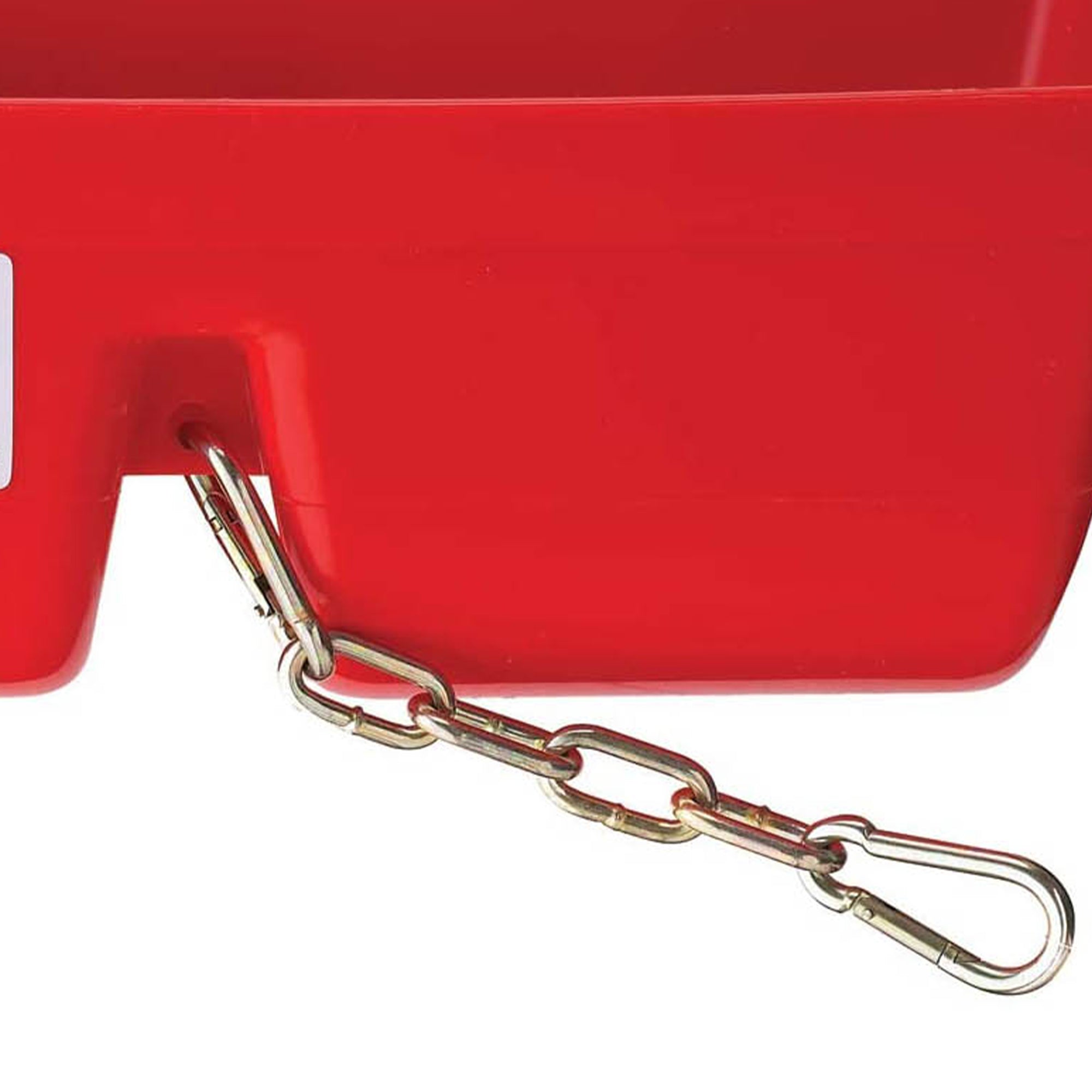 Little Giant FF16RED 9 Quart Heavy Duty Feed Trough Bucket Fence Feeder, Red - VMInnovations
