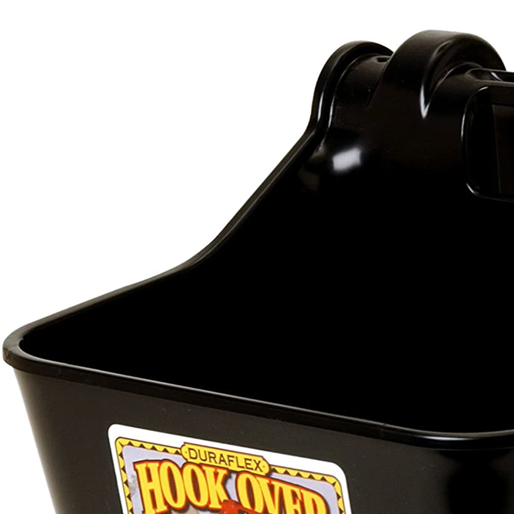 Little Giant HF12BLACK Heavy Duty 12 Quart Mountable Plastic Hook Feeder, Black - VMInnovations