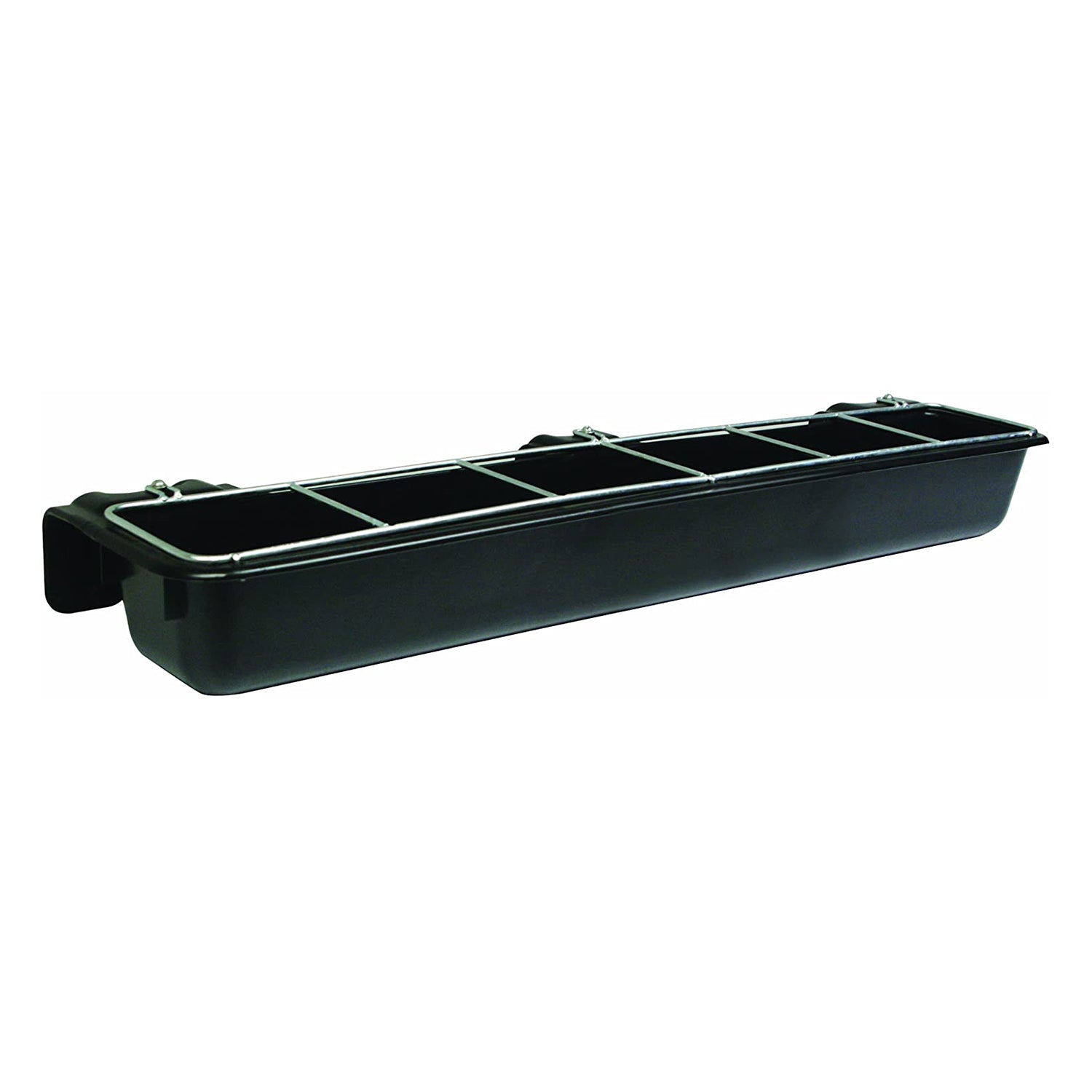 Little Giant Hook Over Goat Trough Heavy Duty Steel 9 Quart Feeder (Open Box) - VMInnovations