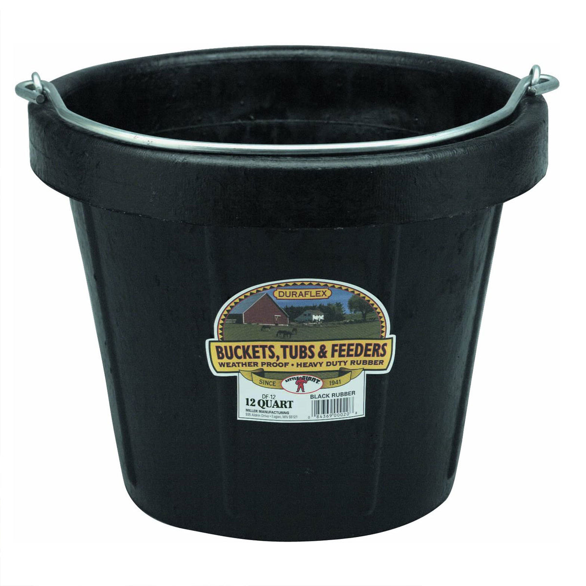 Little Giant Flexible All-Purpose Rubber Bucket Pail w Steel Handle (Used)