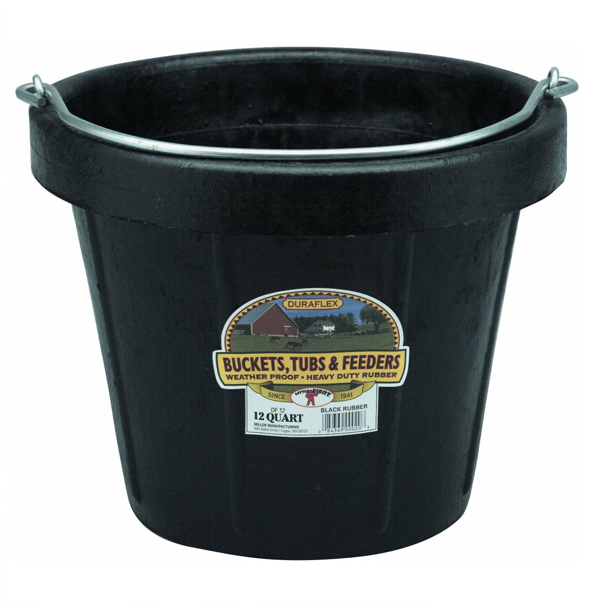 Little Giant Flexible All-Purpose Rubber Bucket Pail w Steel Handle (Used)