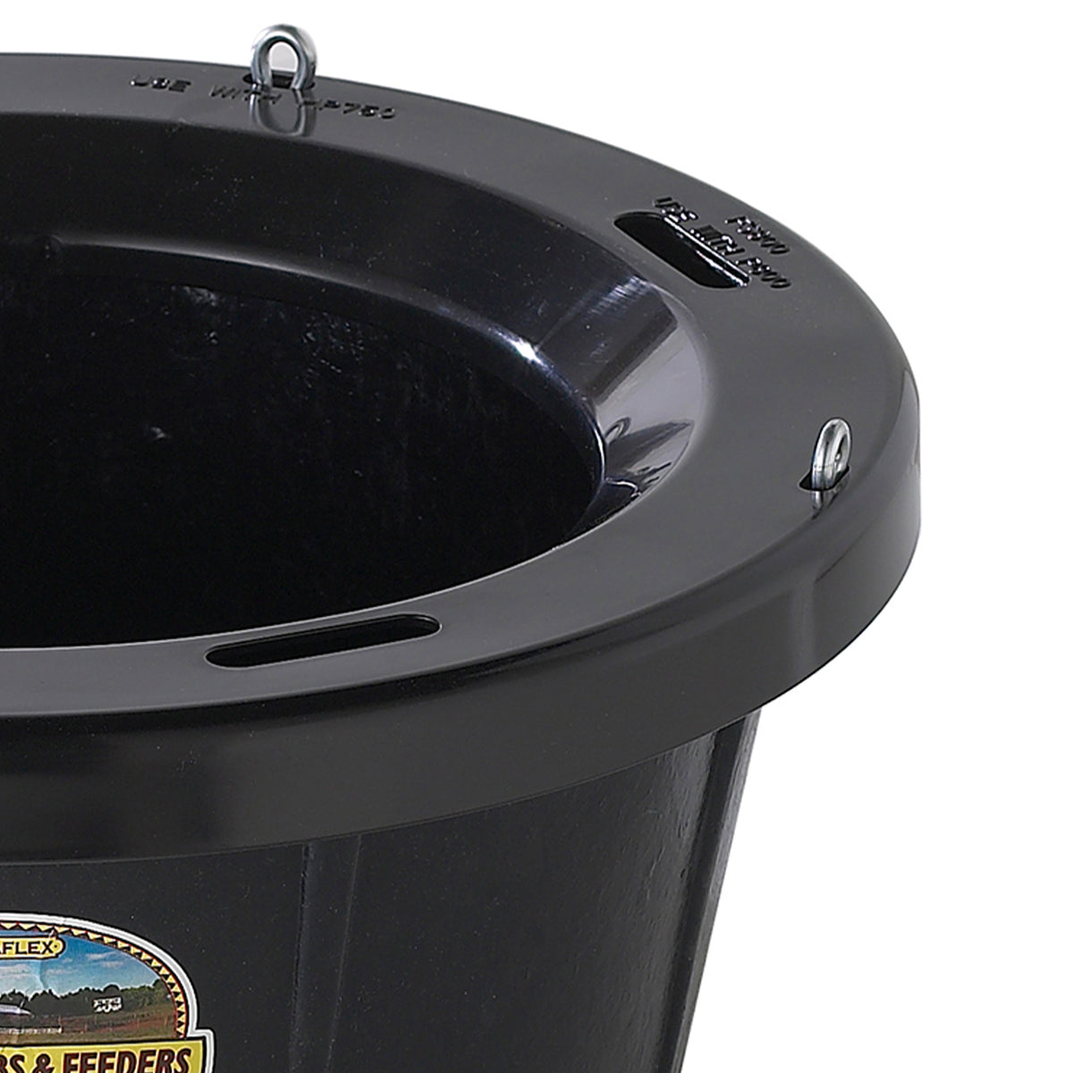 Little Giant Rubber Tub with Metal Hanging Hooks 6.5 Gallon Capacity (Open Box) - VMInnovations