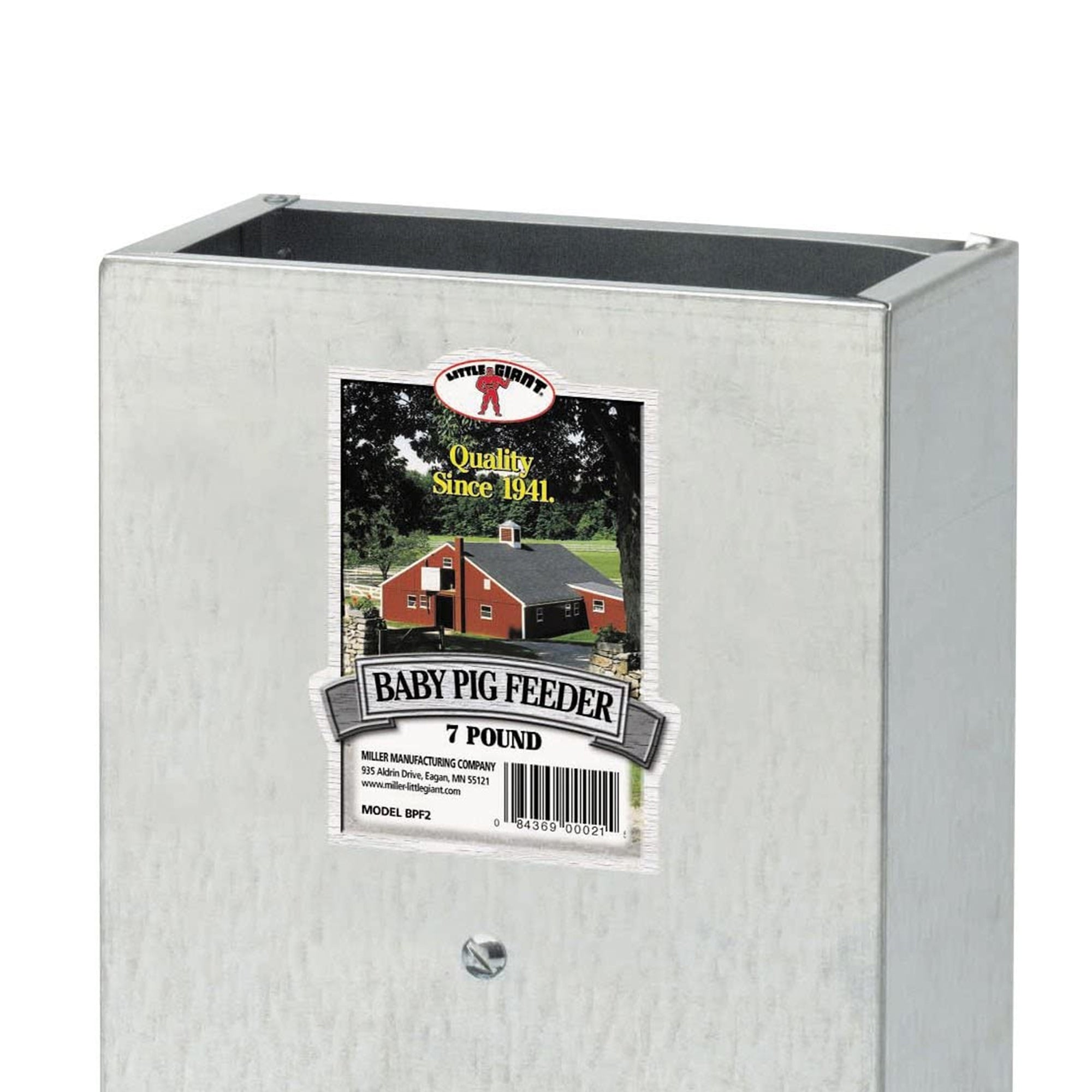 Little Giant BPF2 Mountable 2 Hole Baby Piglet Trough Feeder, 7 Pound Capacity - VMInnovations