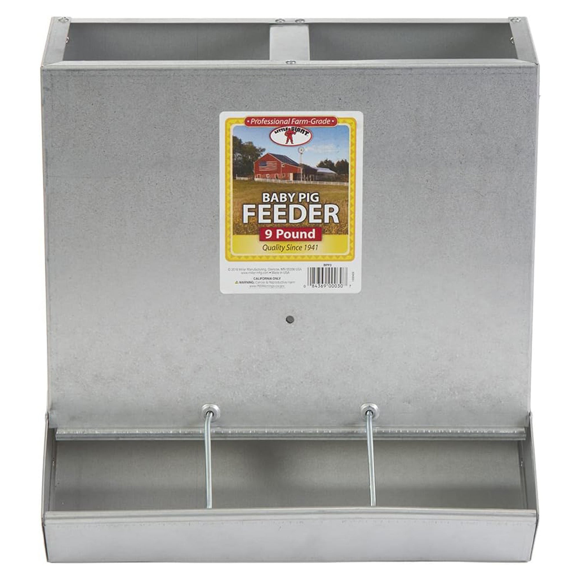 Little Giant BPF3 Mountable 3 Hole Baby Piglet Trough Feeder, 9 Pound Capacity - VMInnovations
