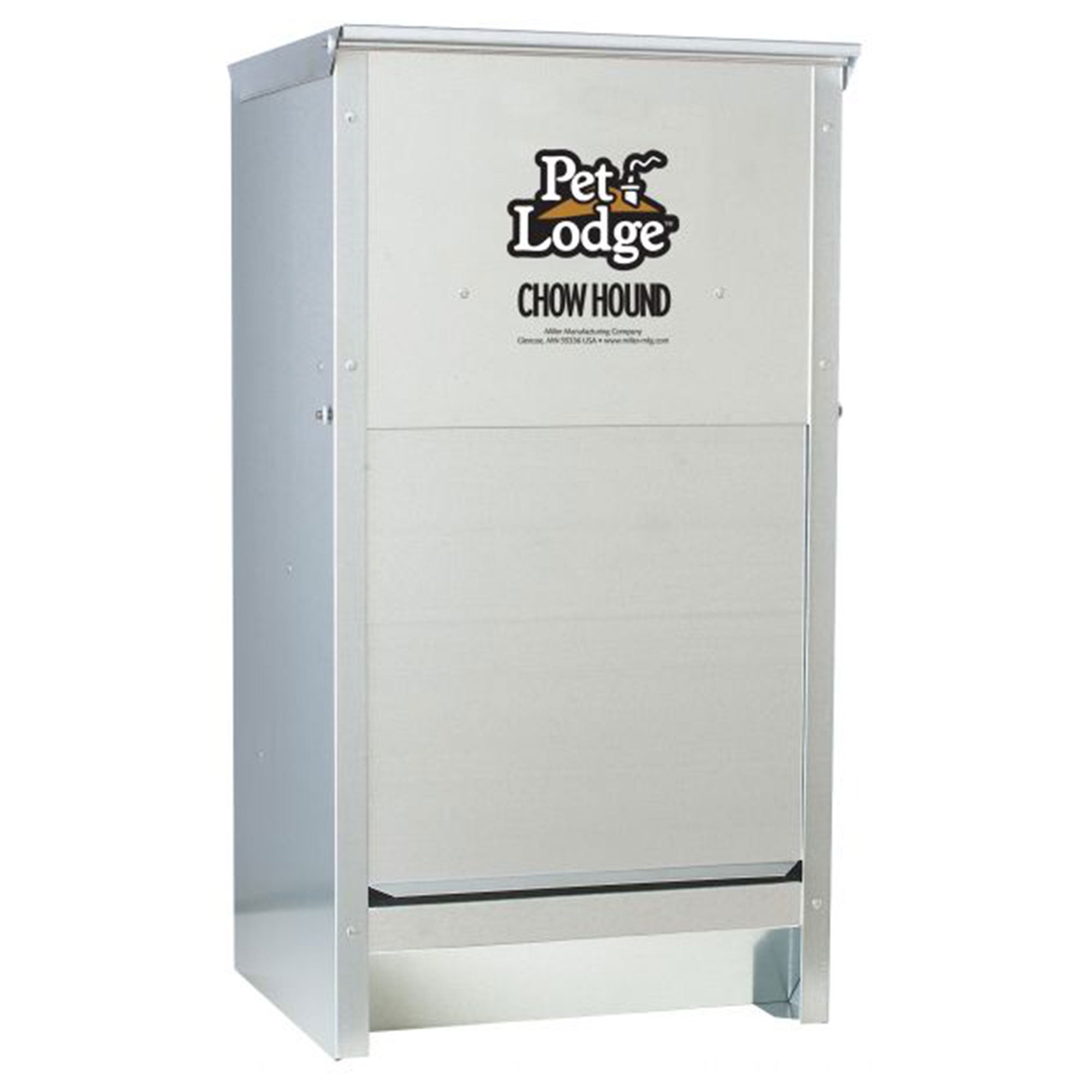 Pet Lodge Dry Food Automatic Steel Dog Feeder Chow Hound 25lb Capacity (Used) - VMInnovations