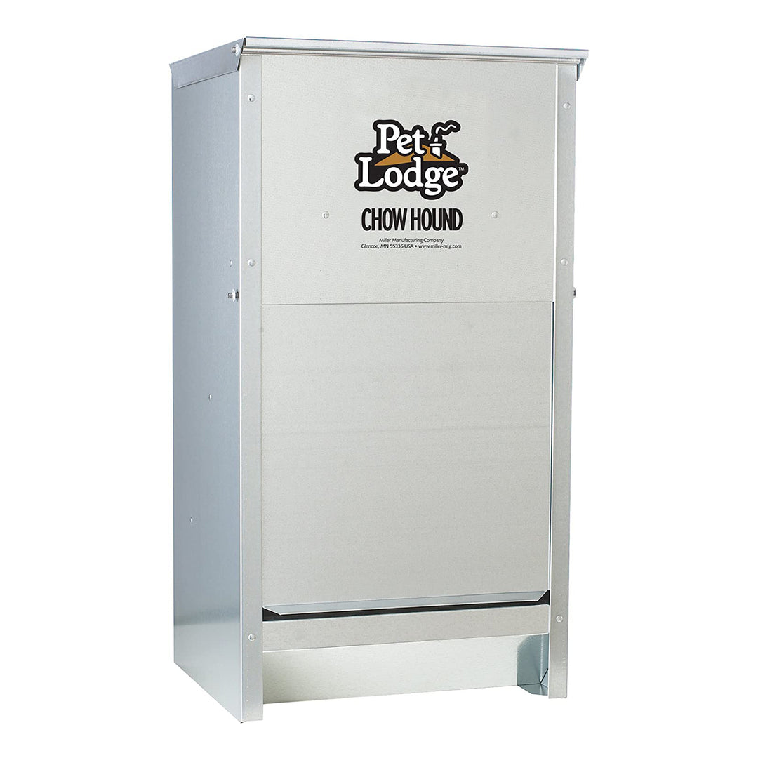 Little Giant Dry Food Automatic Steel Dog Feeder Chow Hound 25 Pound (3 Pack) - VMInnovations