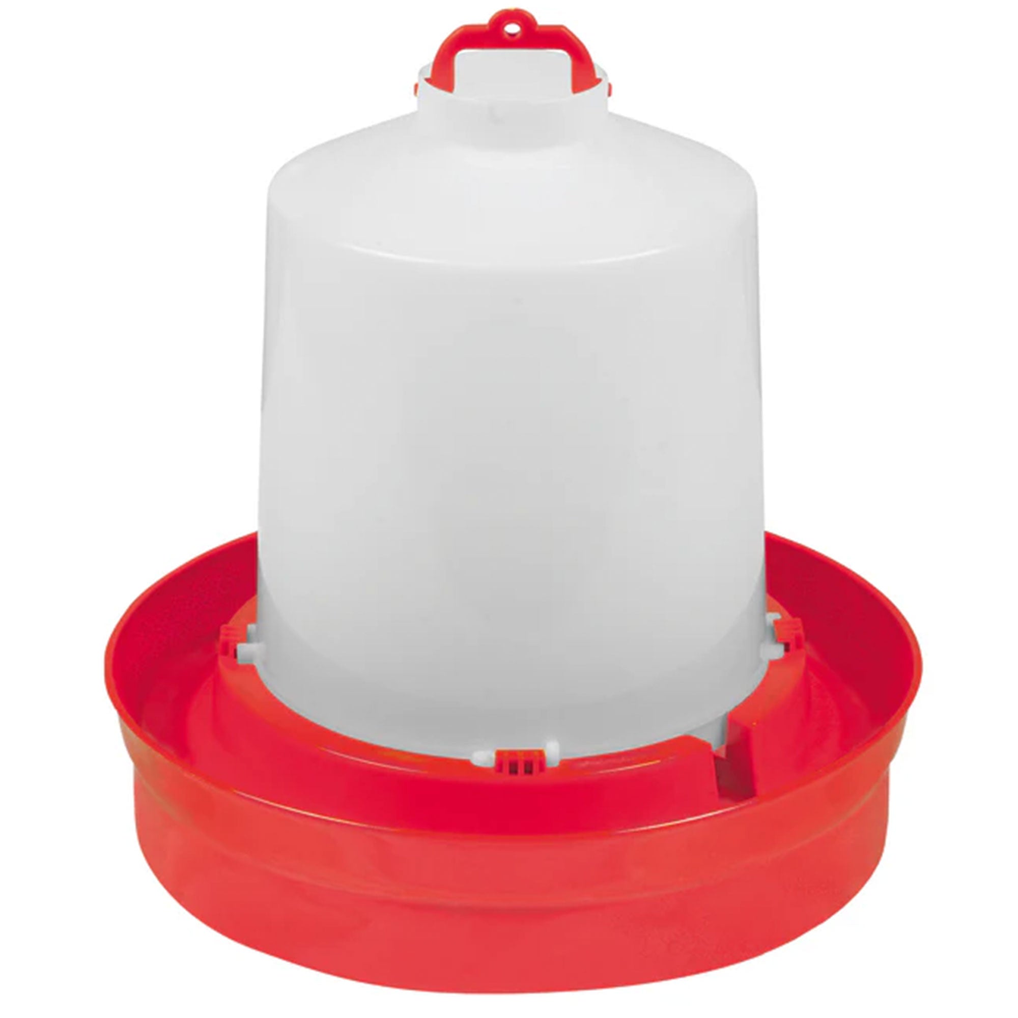 Little Giant Base Poultry Waterer for Chickens & Birds, Red, 2 Gallon (Open Box)
