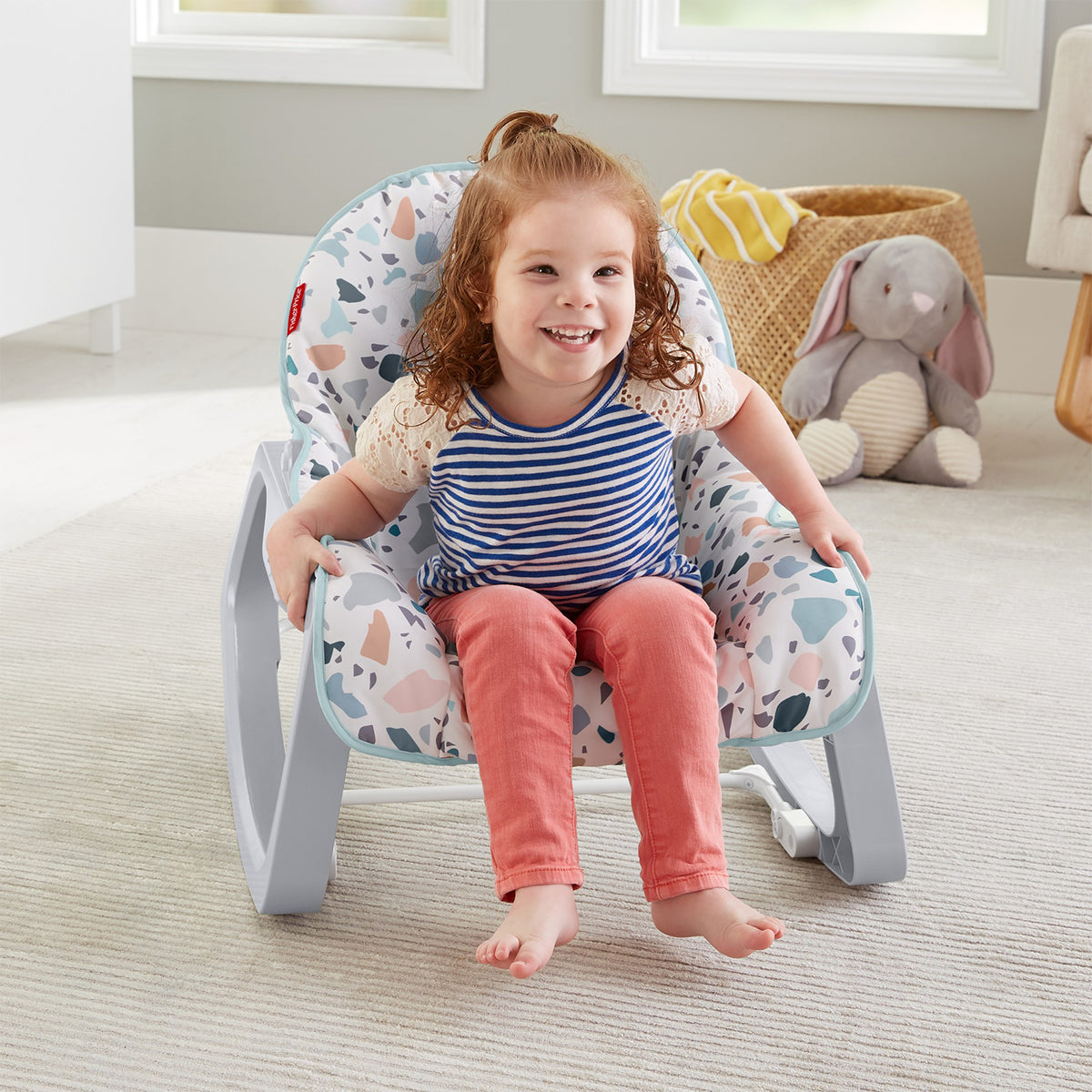Fisher Price GKH64 Infant to Toddler Portable Baby Seat Rocker, Pacific Pebble (For Parts)