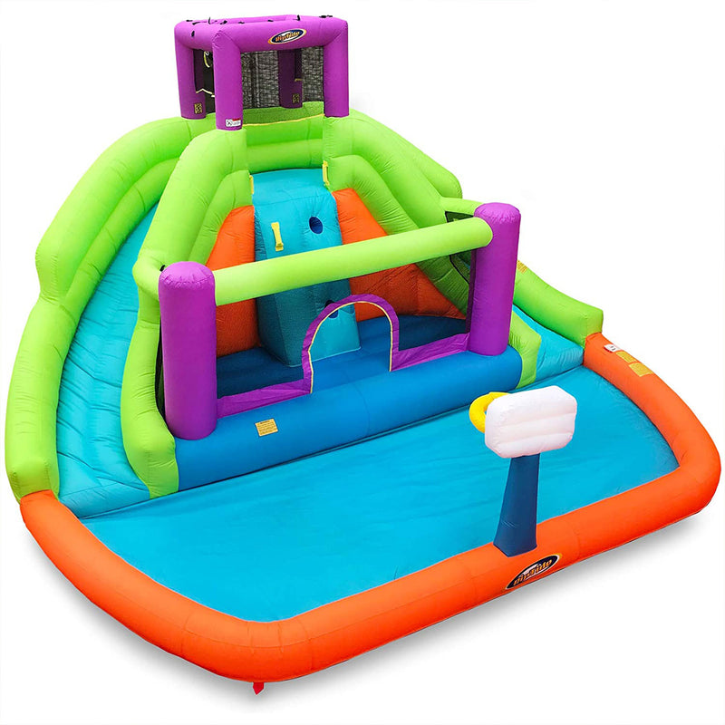 Magic Time Double Hurricane Outdoor Kids Inflatable Water Slide Bounce House