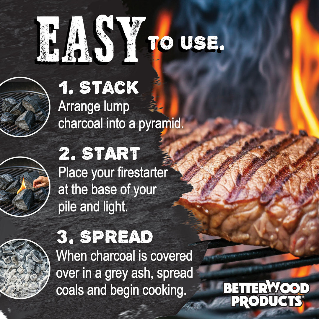 Betterwood Products 3317 100% All Natural Hardwood Lump Charcoal, 17.6 Pounds - VMInnovations