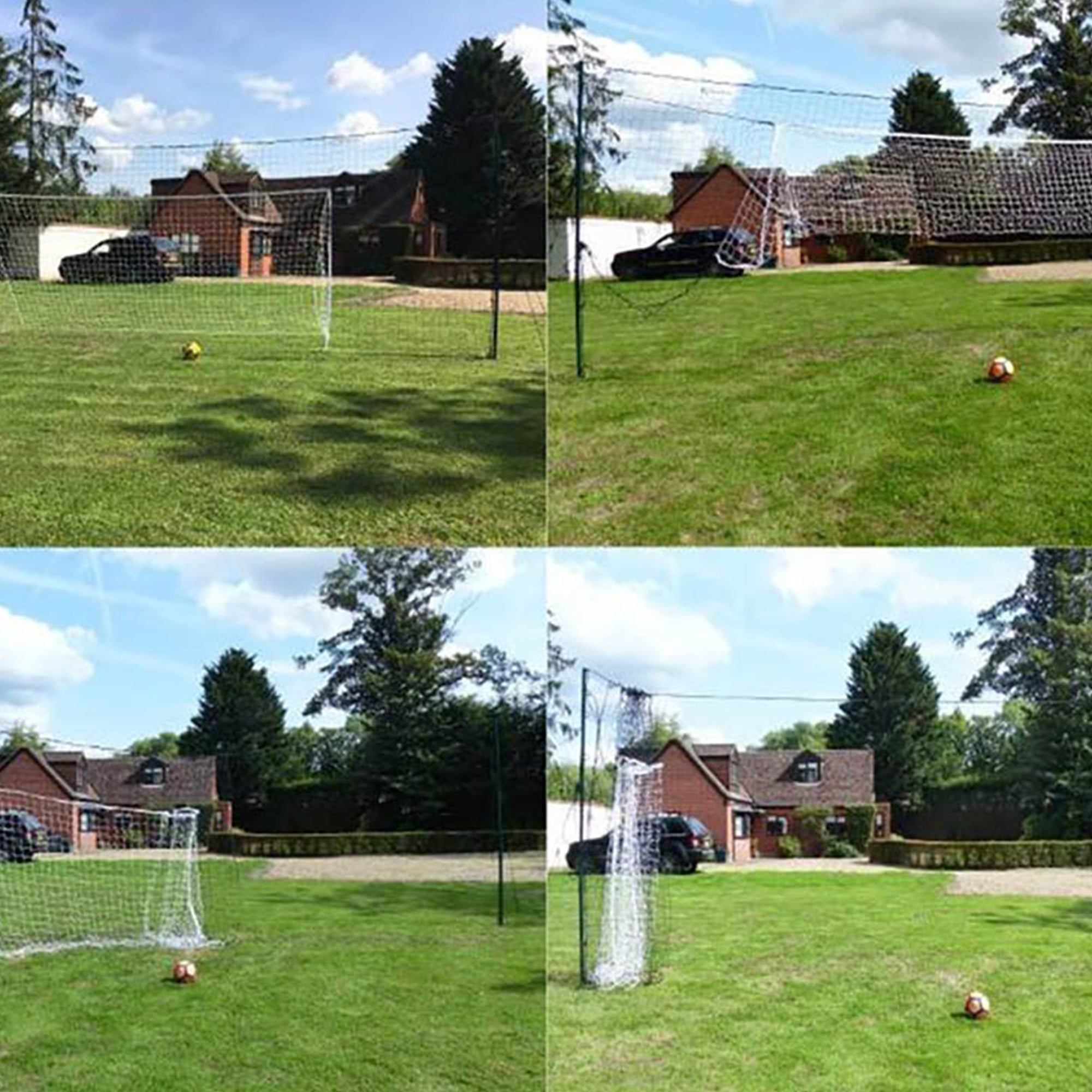 Open Goaaal Soccer Practice Net Rebounder Backstop with Goal, Large (Open Box) - VMInnovations