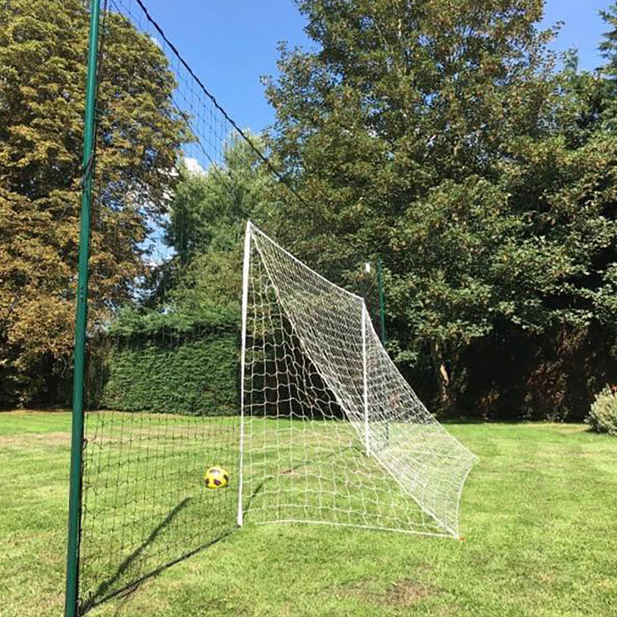 Open Goaaal Soccer Practice Net Rebounder Backstop with Goal, Large (Open Box) - VMInnovations