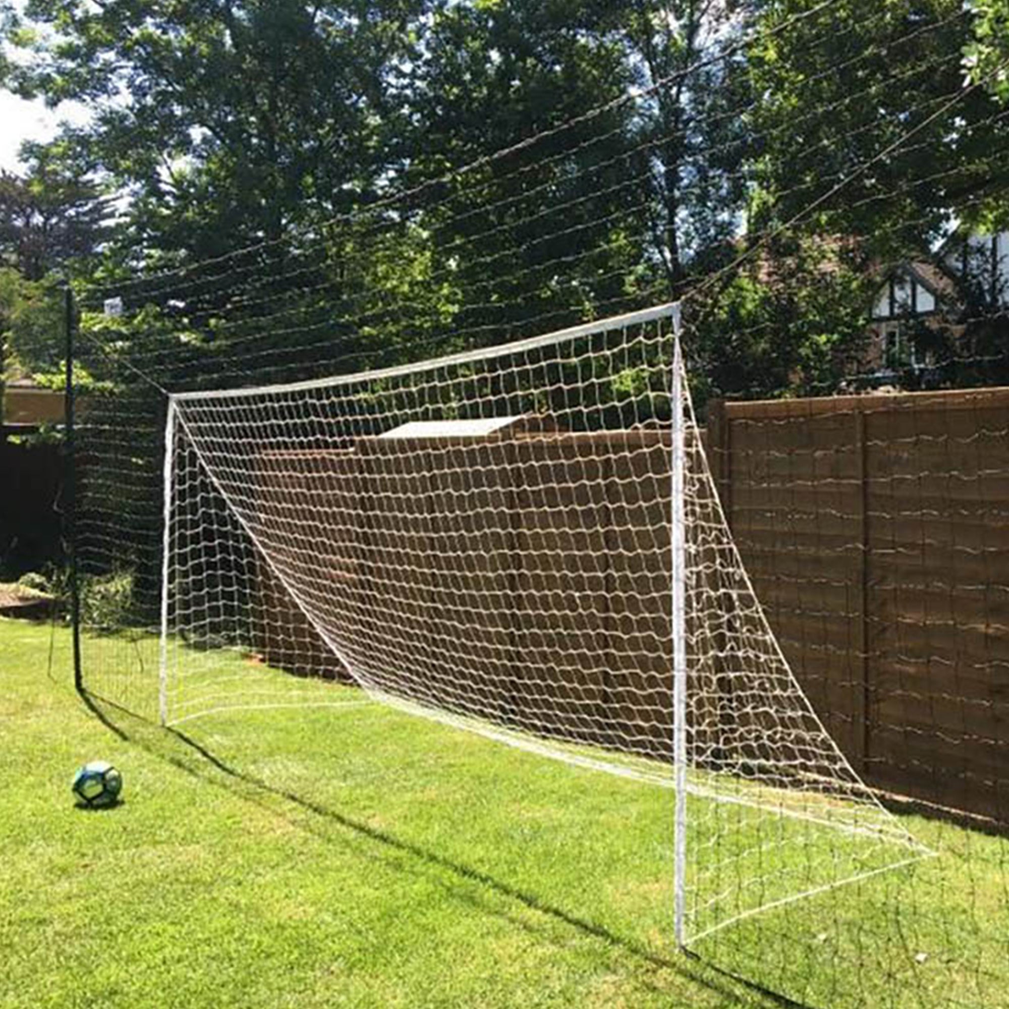 Open Goaaal Soccer Practice Net Rebounder Backstop with Goal, Large (Open Box) - VMInnovations