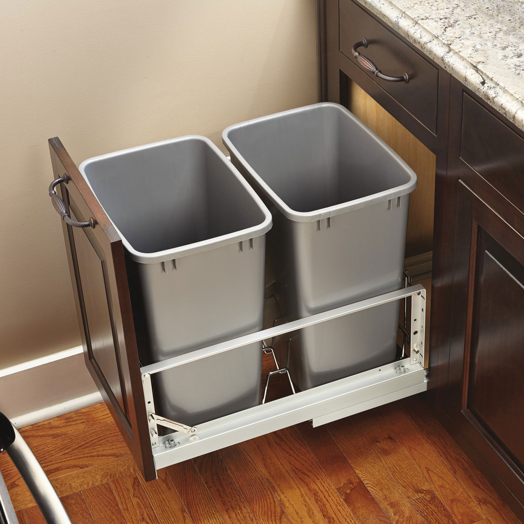 Rev-A-Shelf Cabinet Door Mount Hardware Extender Kit for Trash Can 5345-DM-KIT-1 - VMInnovations
