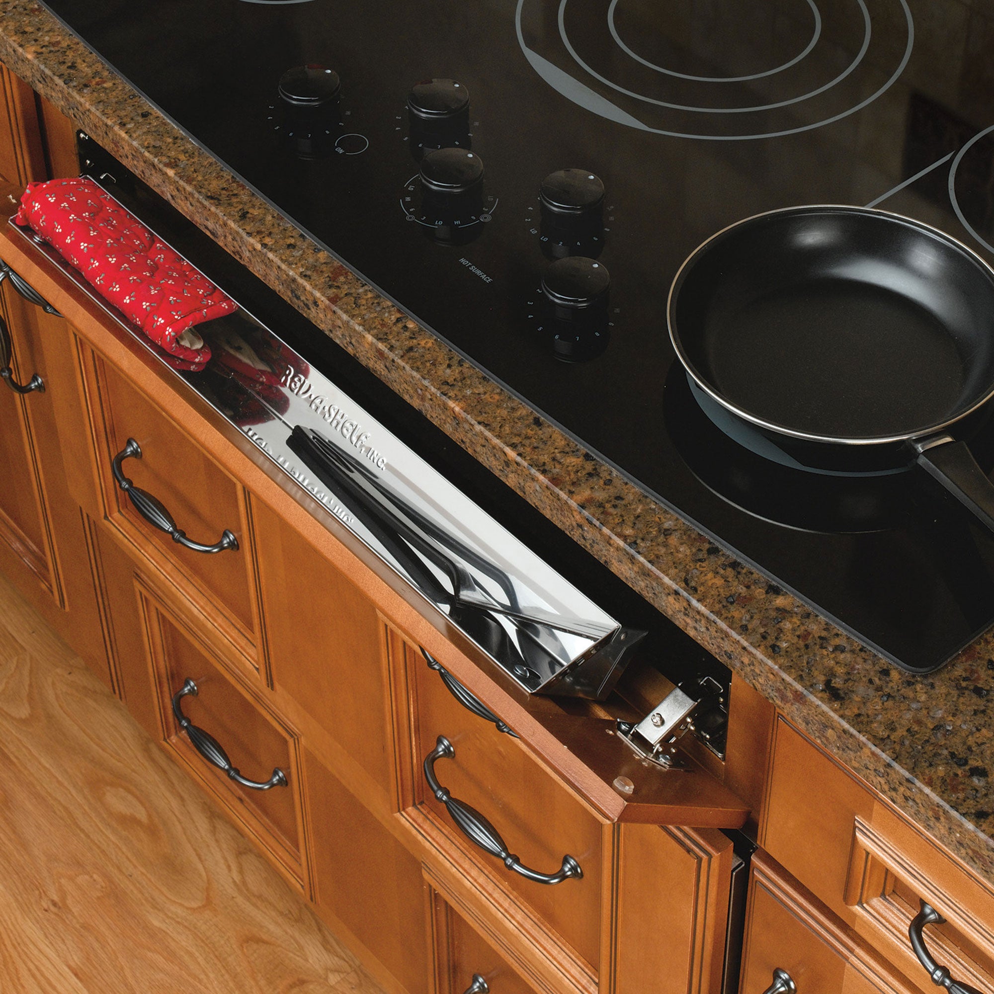 Rev-A-Shelf 28" Front Tip Out Sink Tray Organizer for Kitchen Sink, 6541-28-52 - VMInnovations