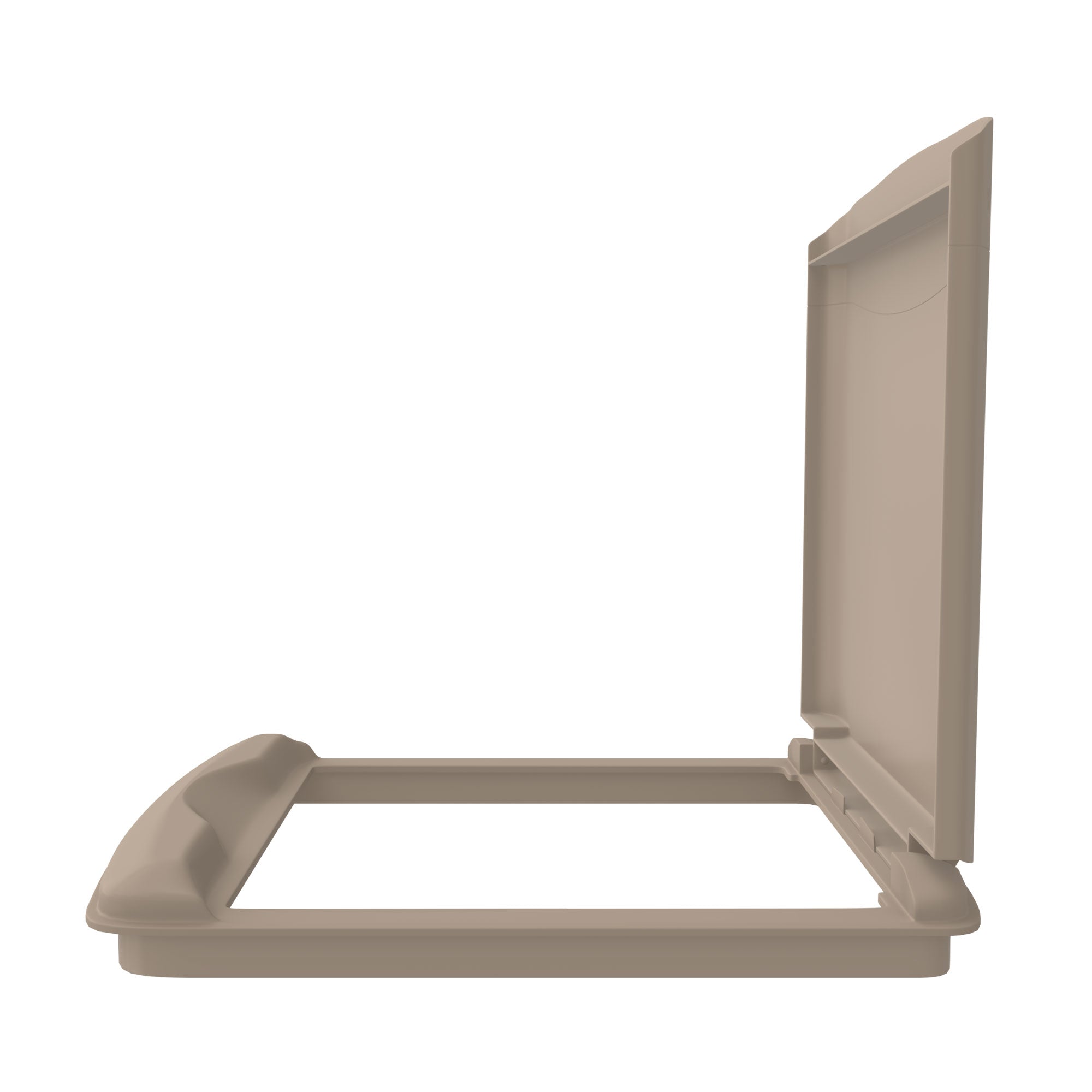 Rev-A-Shelf RV-35-LID-12-1 35 Quart Plastic Trash Can Replacement Lid, Champagne (Open Box)