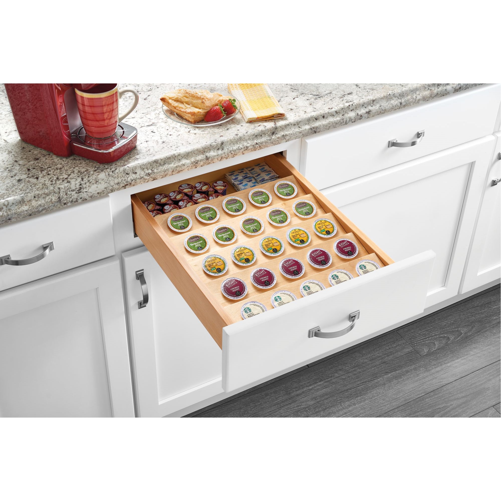 Rev-A-Shelf 16'' Custom Wooden Kitchen Drawer Insert for K-Cup, 4CDI-18 - VMInnovations