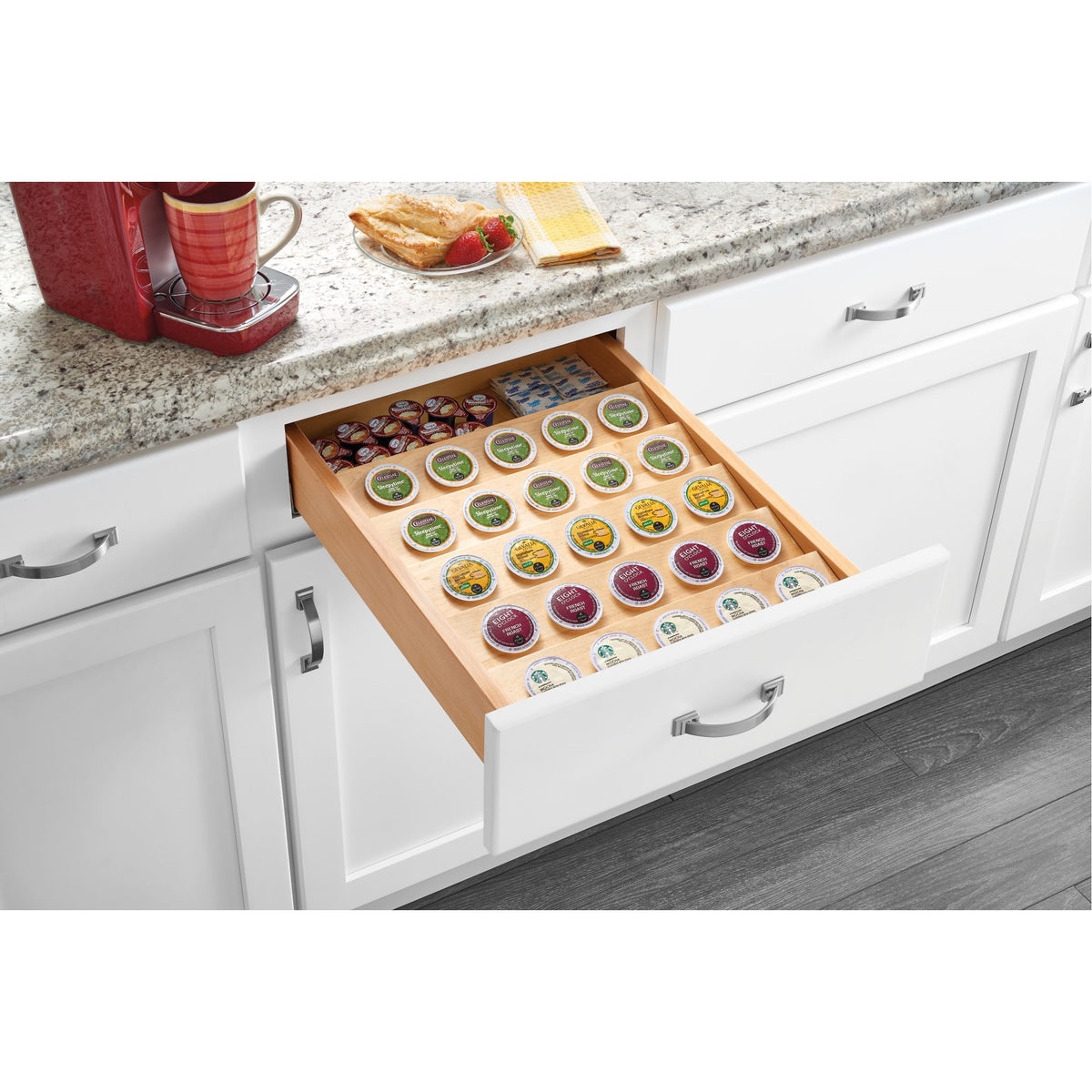 Rev-A-Shelf 4CDI-18-KCUP-1 16" K-Cup Wood Custom Kitchen Drawer Insert(Open Box)