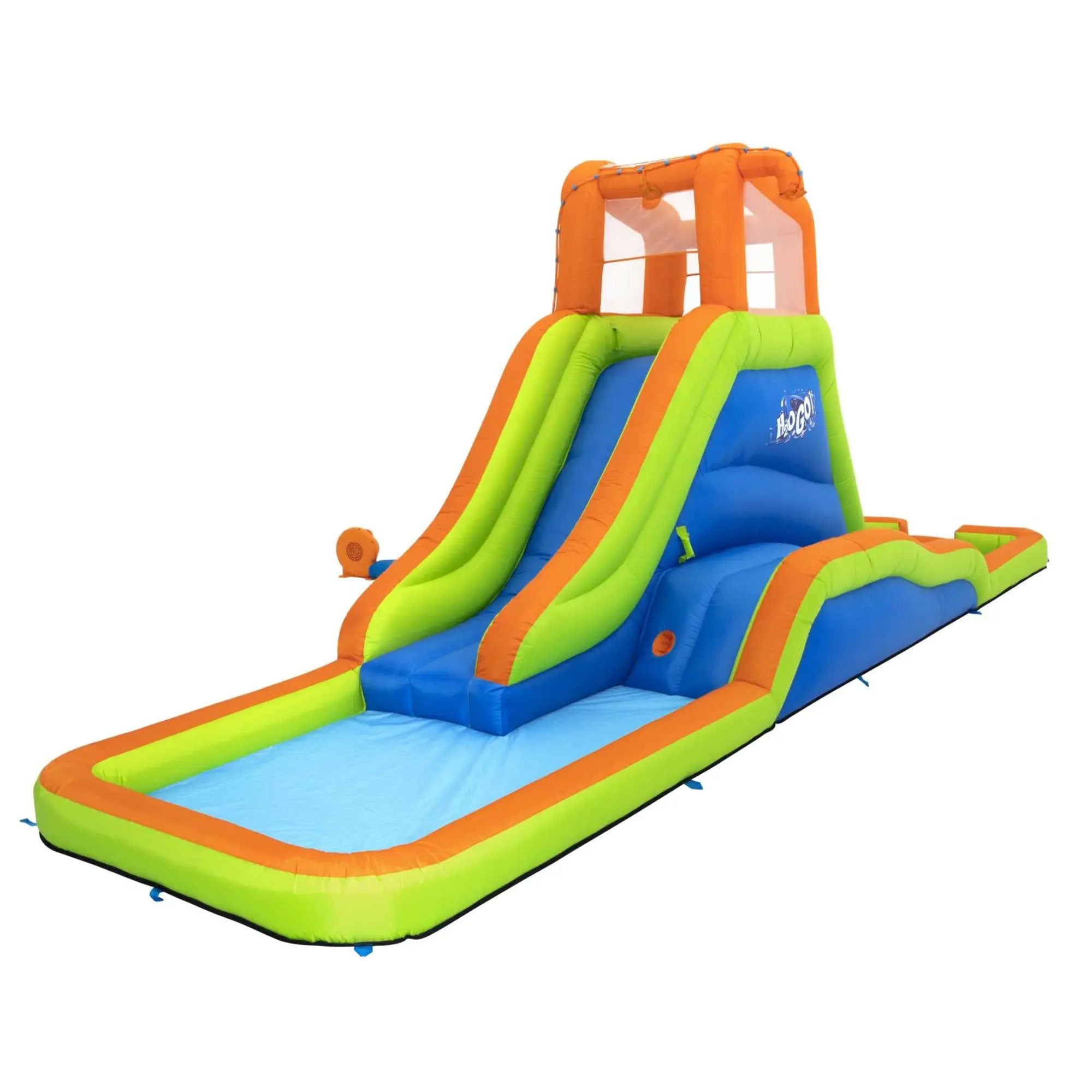 H2OGO! Kids Inflatable Outdoor Mega Water Slide Park Bounce House (For Parts)