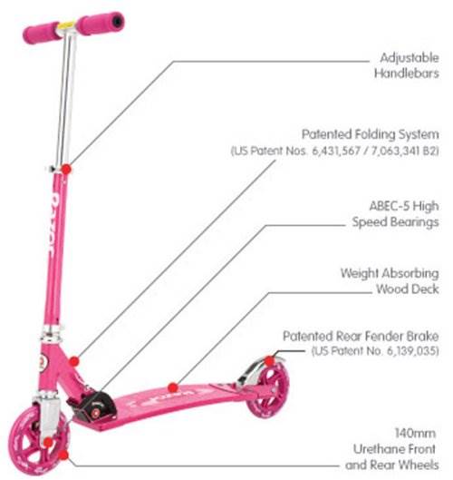 RAZOR SWEET PEA CRUISER Push/Kick Scooter Girls/Kid