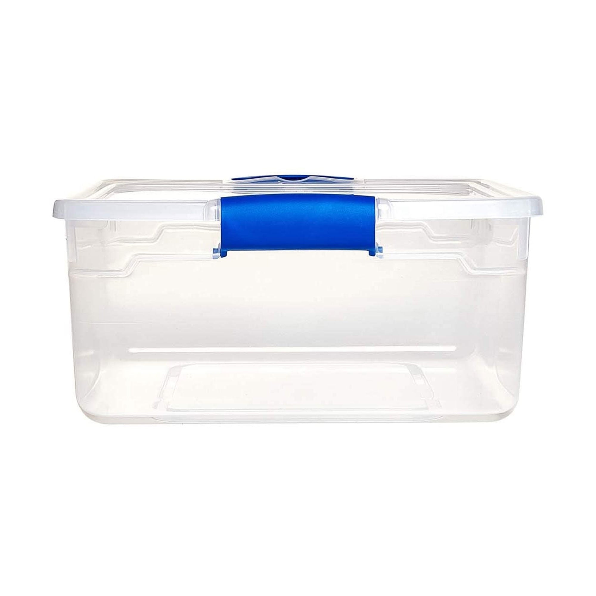 Homz 15.5 Quart Clear Plastic Stackable Storage Containers, 4 Pack (Used) - VMInnovations