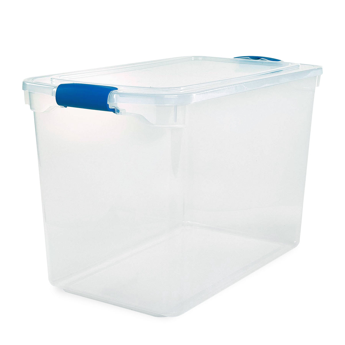 Homz 112 Quart Heavy Duty Clear Plastic Stackable Storage Containers, 10 Pack