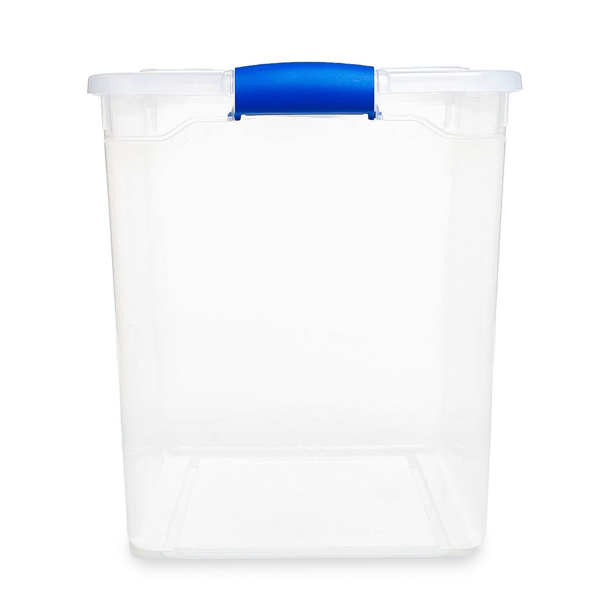 Homz 112 Quart Heavy Duty Clear Plastic Stackable Storage Containers, 10 Pack
