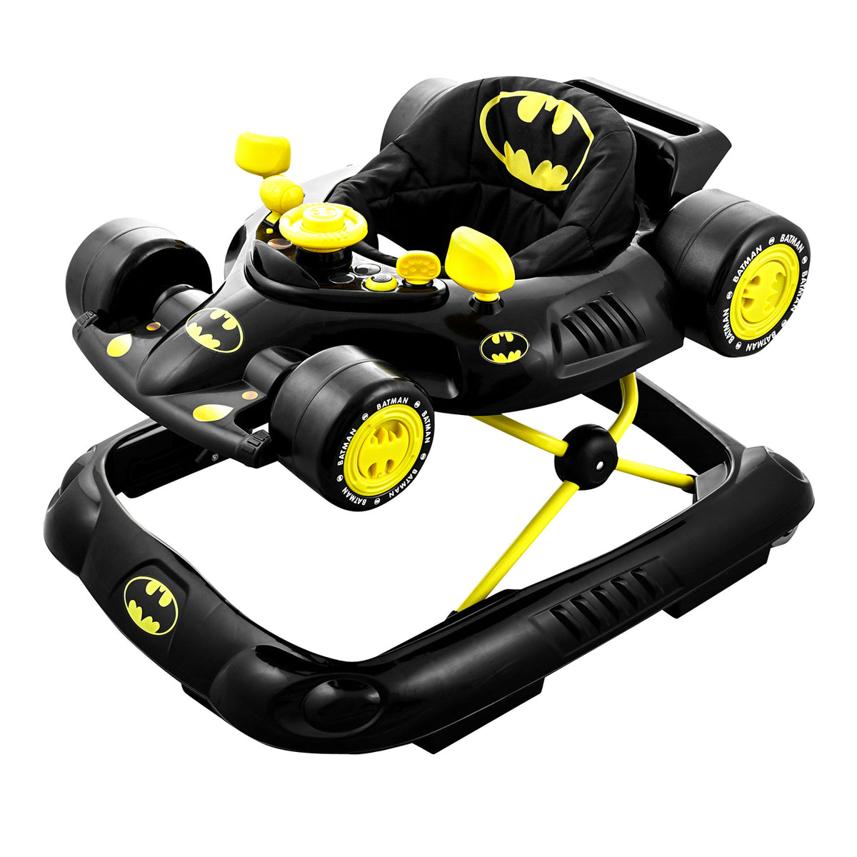 KidsEmbrace DC Comics Supportive Batman Superhero Baby Batmobile Walker, Black - VMInnovations