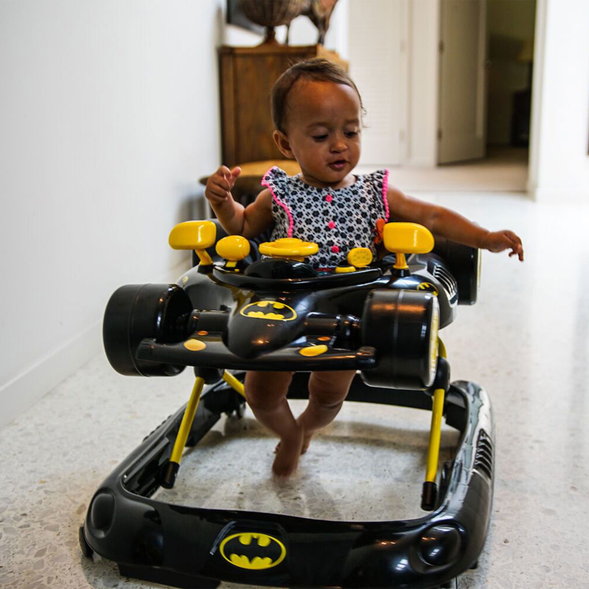 Kids Embrace DC Comics Batman Superhero Baby Batmobile Walker, Black (Open Box) - VMInnovations