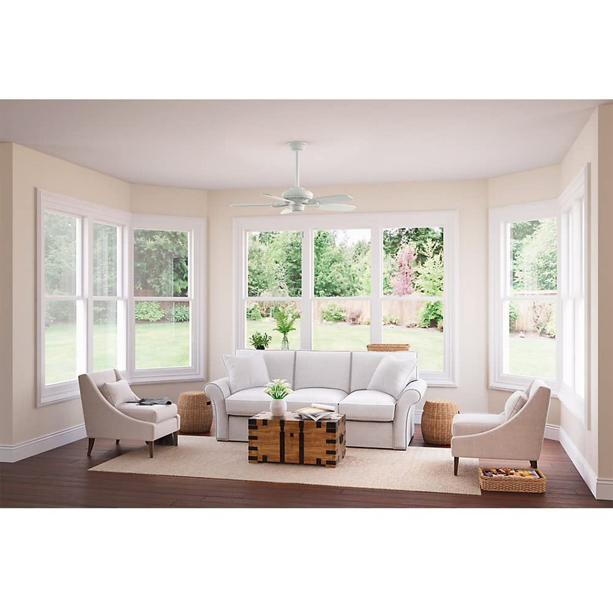 Hunter Fan Company Casablanca Fordham 44 Inch Ceiling Fan, White (Open Box)
