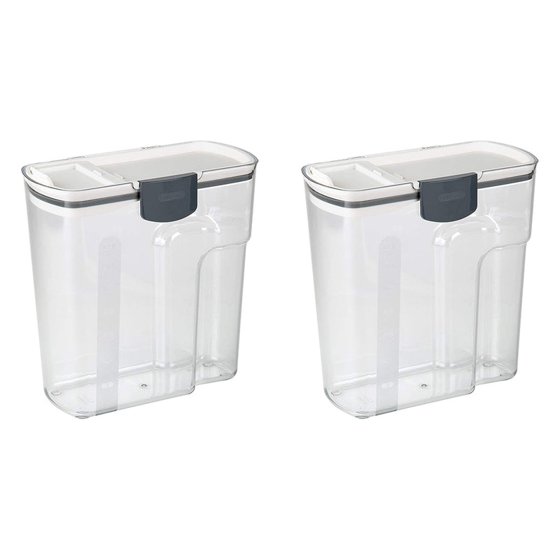 PrepWorks Progressive 4.5-Quart Plastic Cereal Keeper Container, Clear (2 Pack)