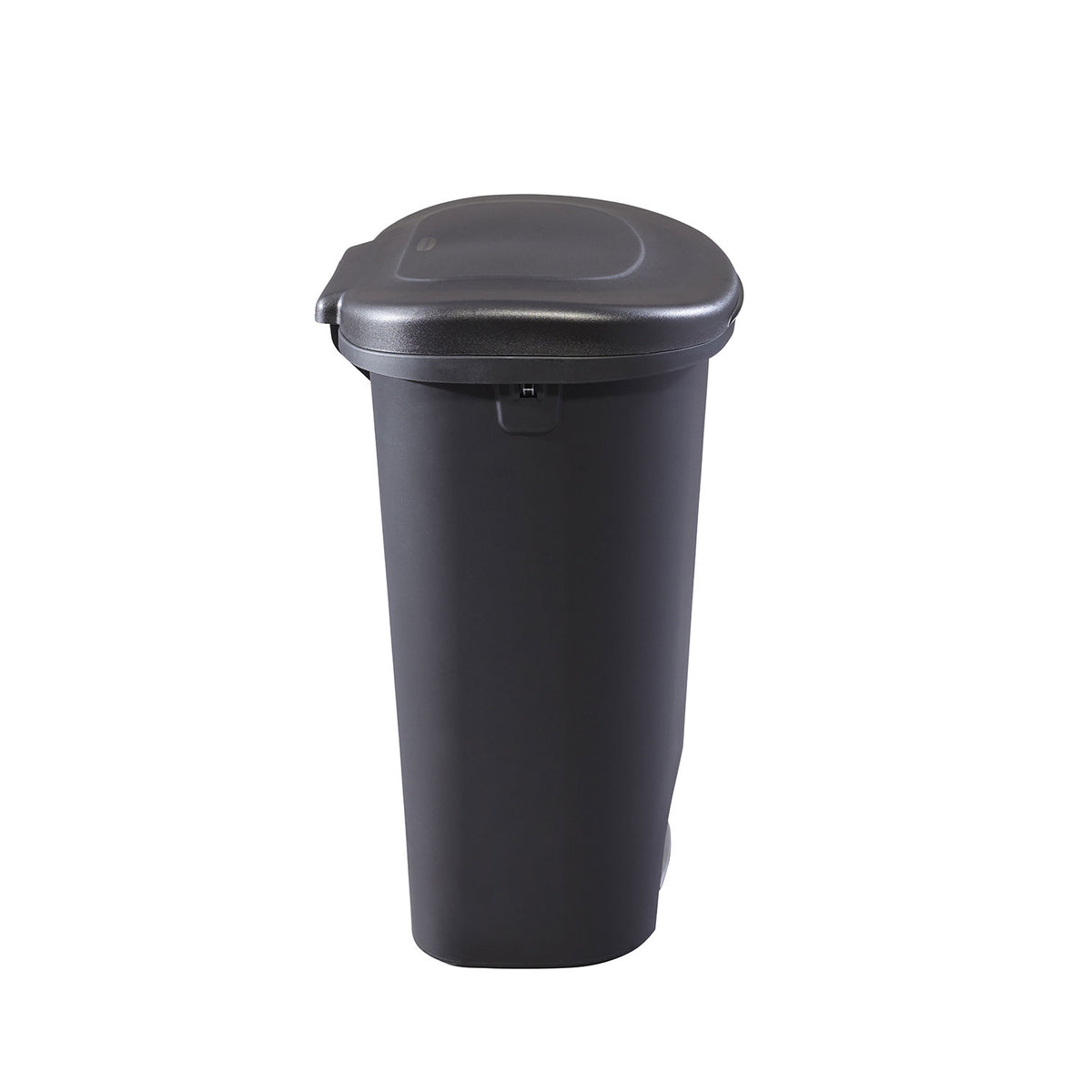 Rubbermaid Classic 13 Gallon Plastic Hands Free Step On Lid Trash Can, Black