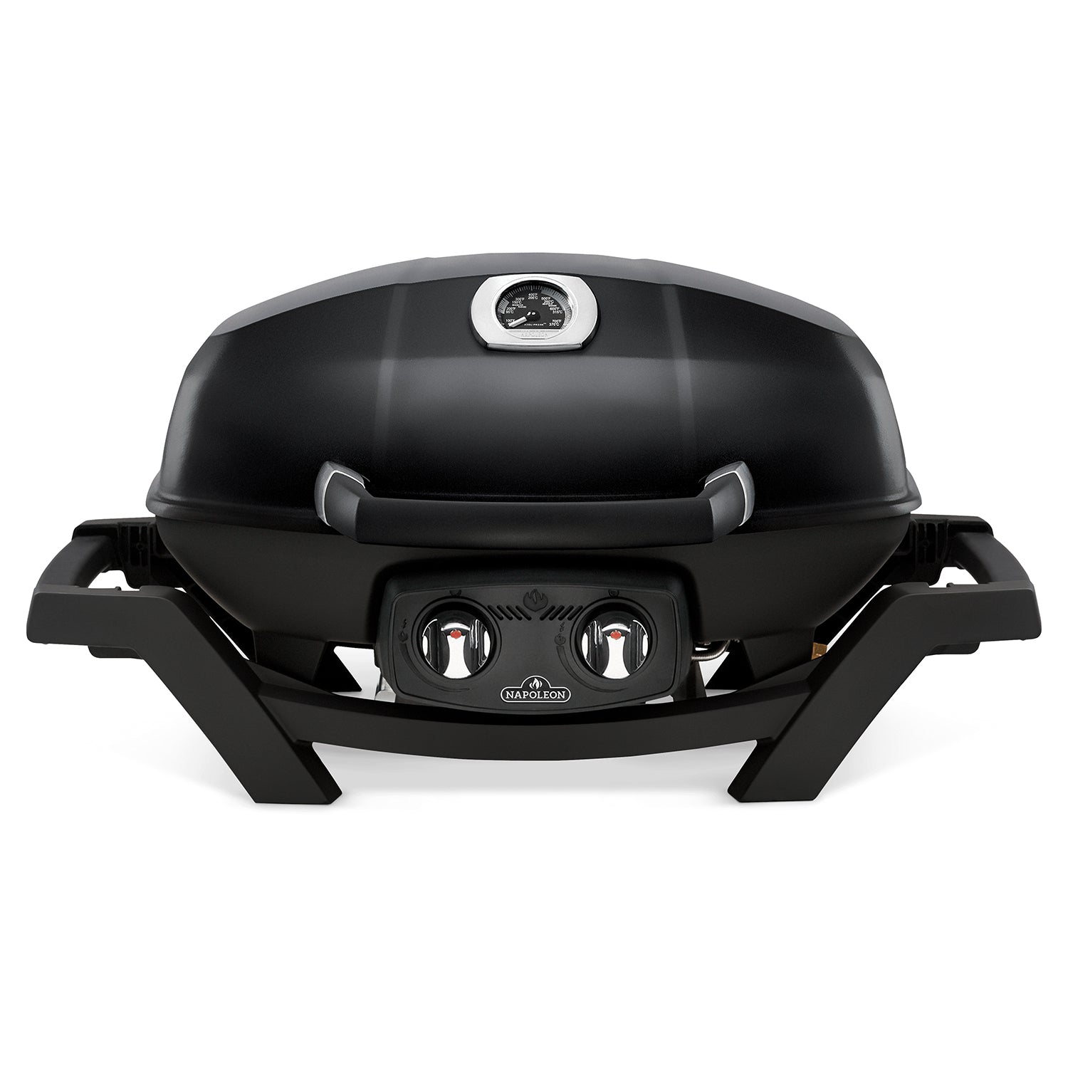 Napoleon TravelQ Portable Steel 2 burner Natural Gas Grill, Black (For Parts)